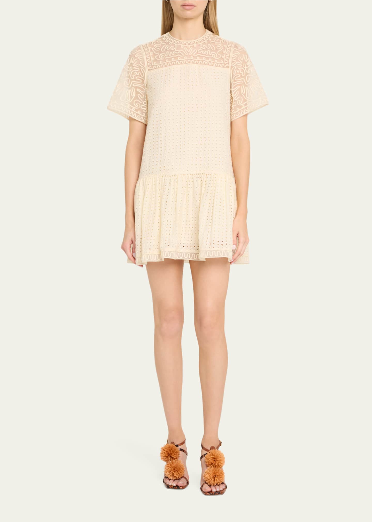 Ulla Johnson Gabi Embroidered Mini Dress Image 2 of 5