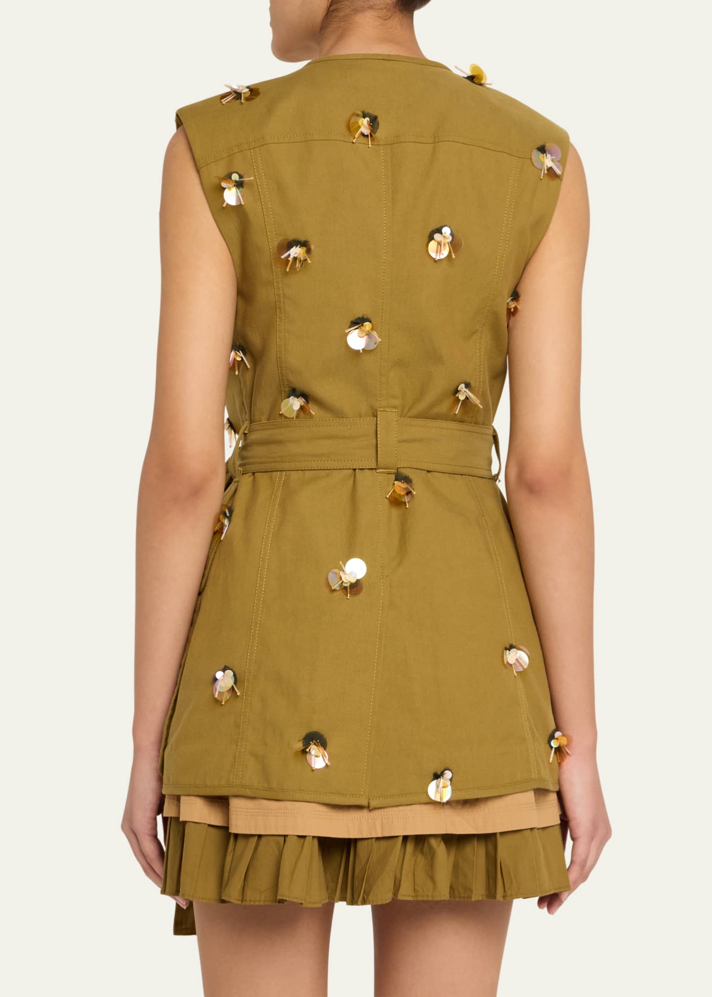 Ulla Johnson Twyla Embellished Wrap Vest Image 3 of 5