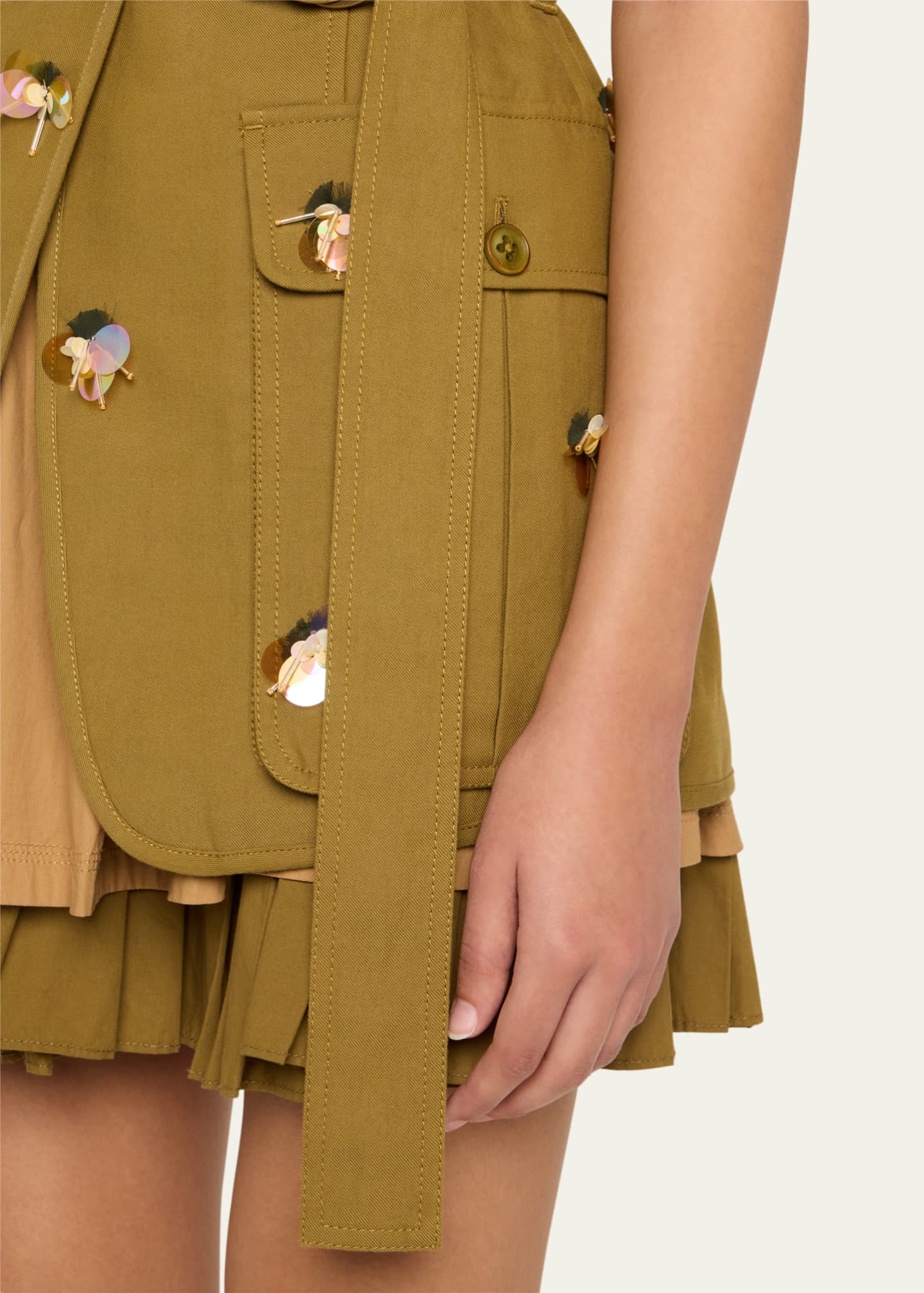 Ulla Johnson Twyla Embellished Wrap Vest Image 5 of 5