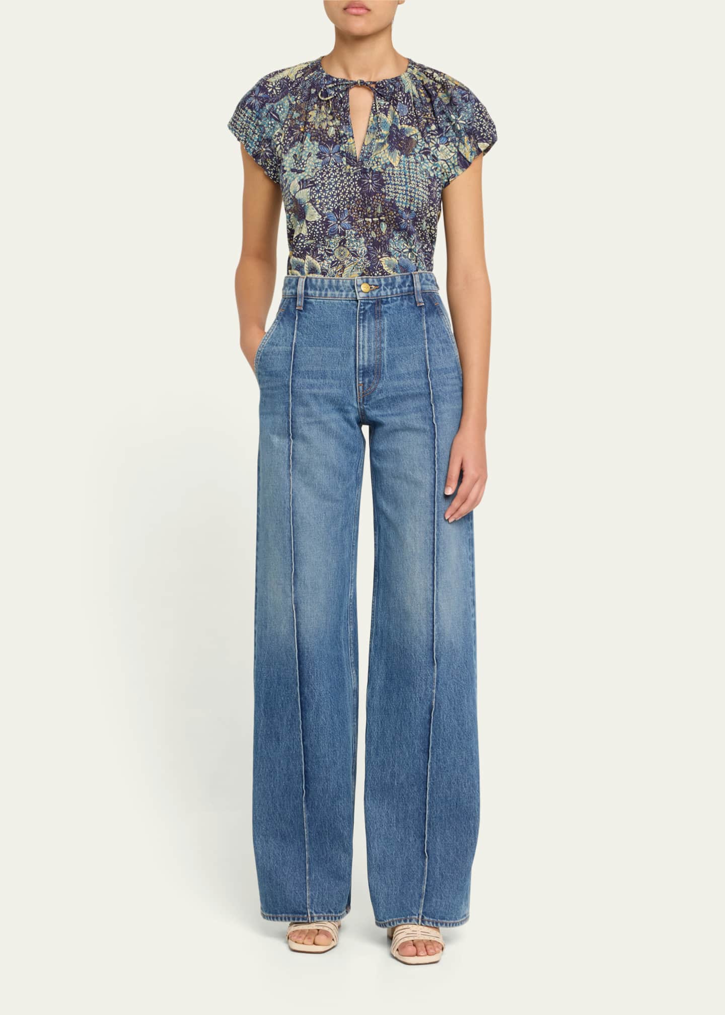 Ulla Johnson Issa Tie-Neck Top Image 2 of 5
