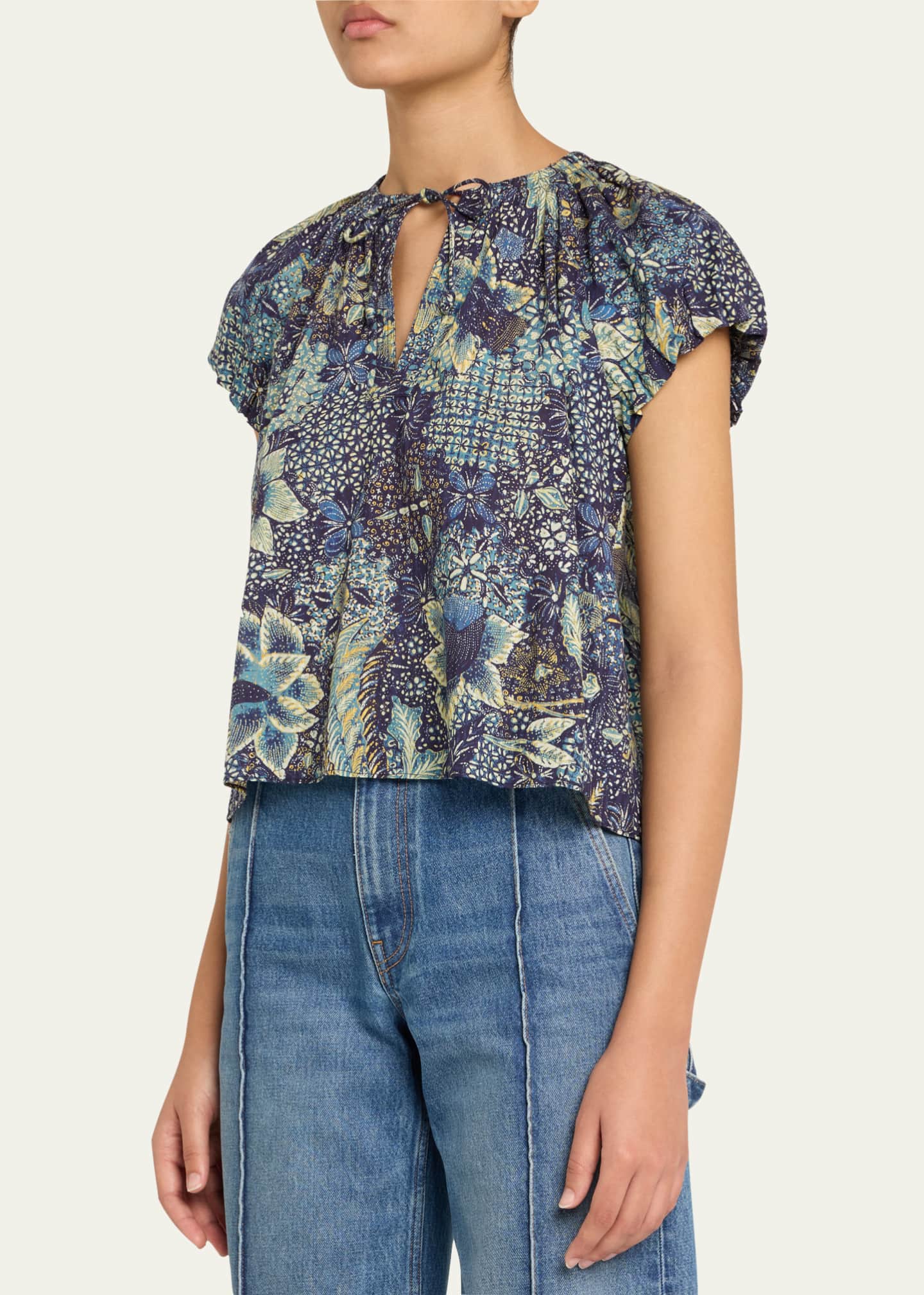 Ulla Johnson Issa Tie-Neck Top Image 4 of 5