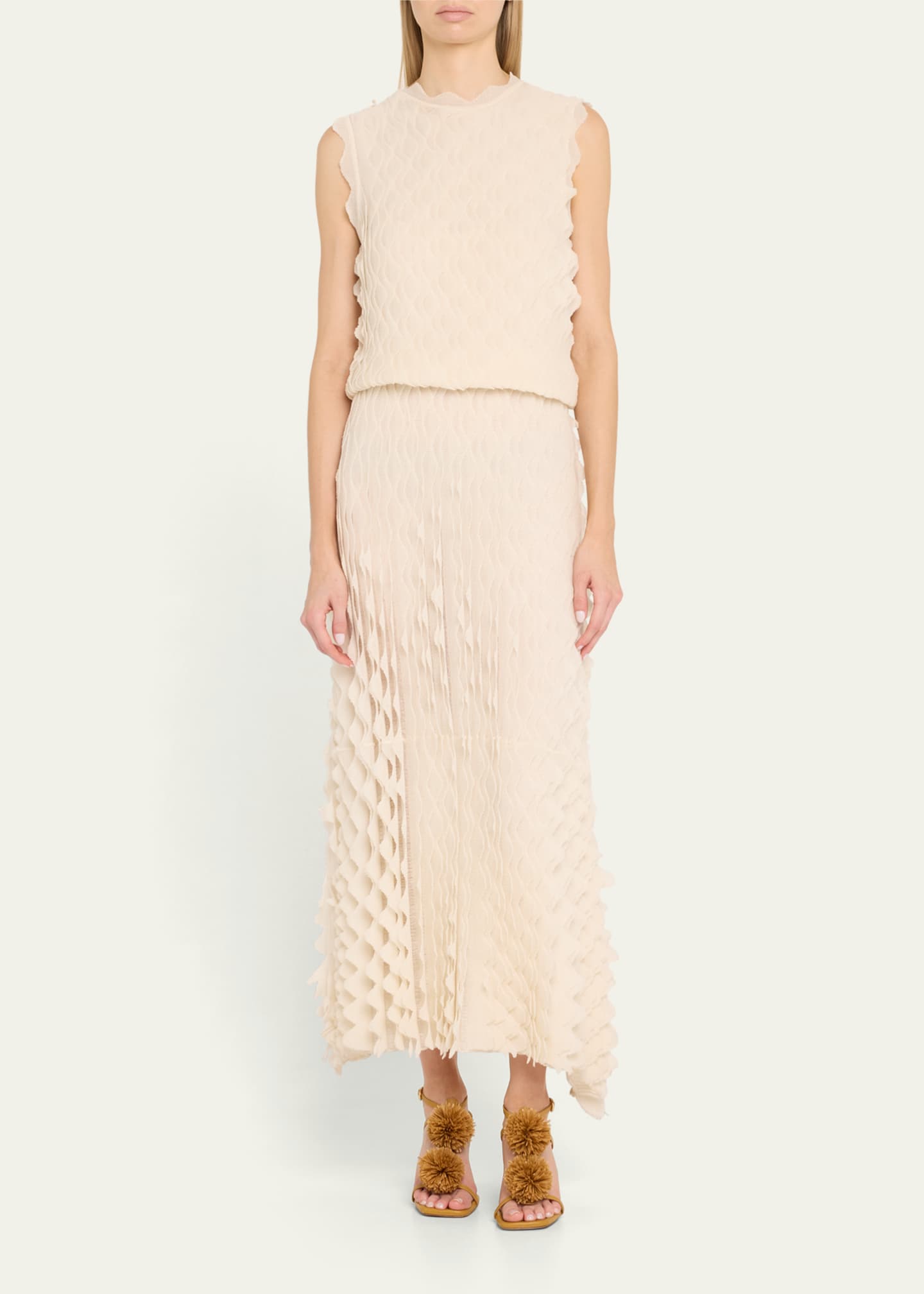 Ulla Johnson Kaelyn Textured Midi Dress Image 2 of 5