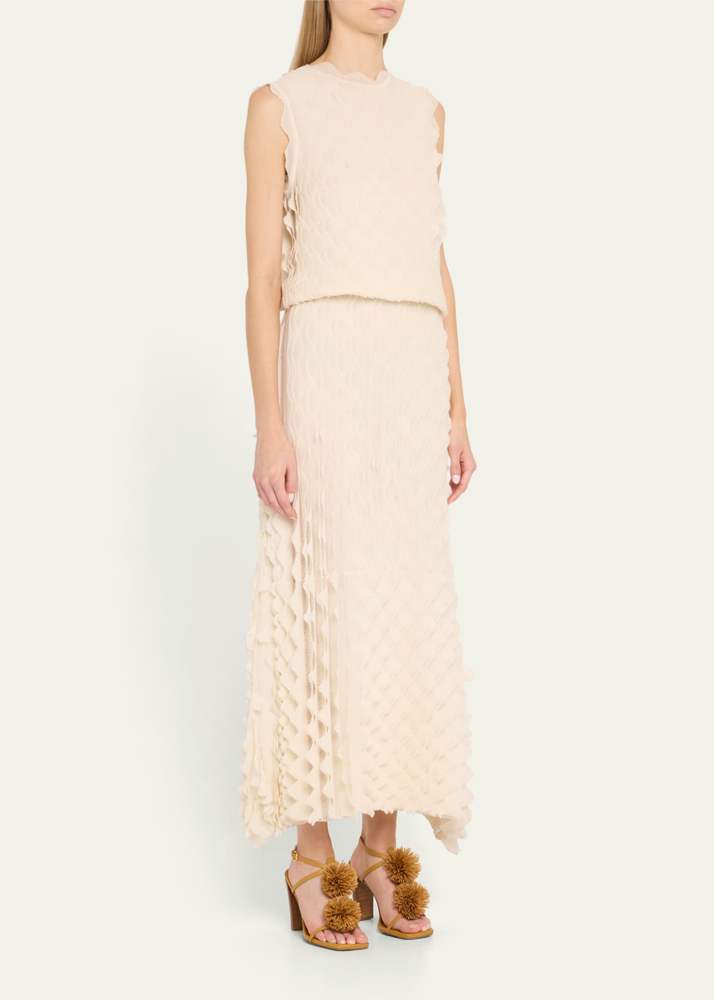 Ulla Johnson Kaelyn Textured Midi Dress Image 4 of 5