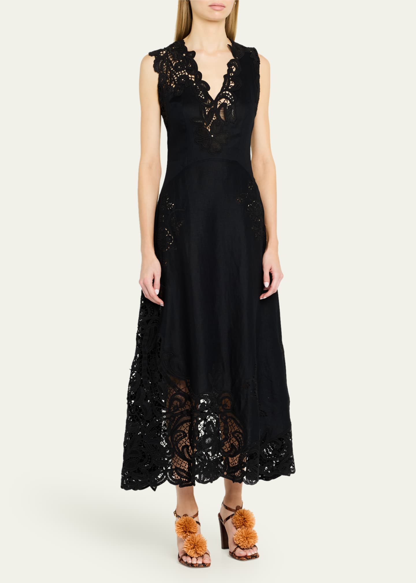 Ulla Johnson Olivette Embroidered Midi Dress Image 4 of 5