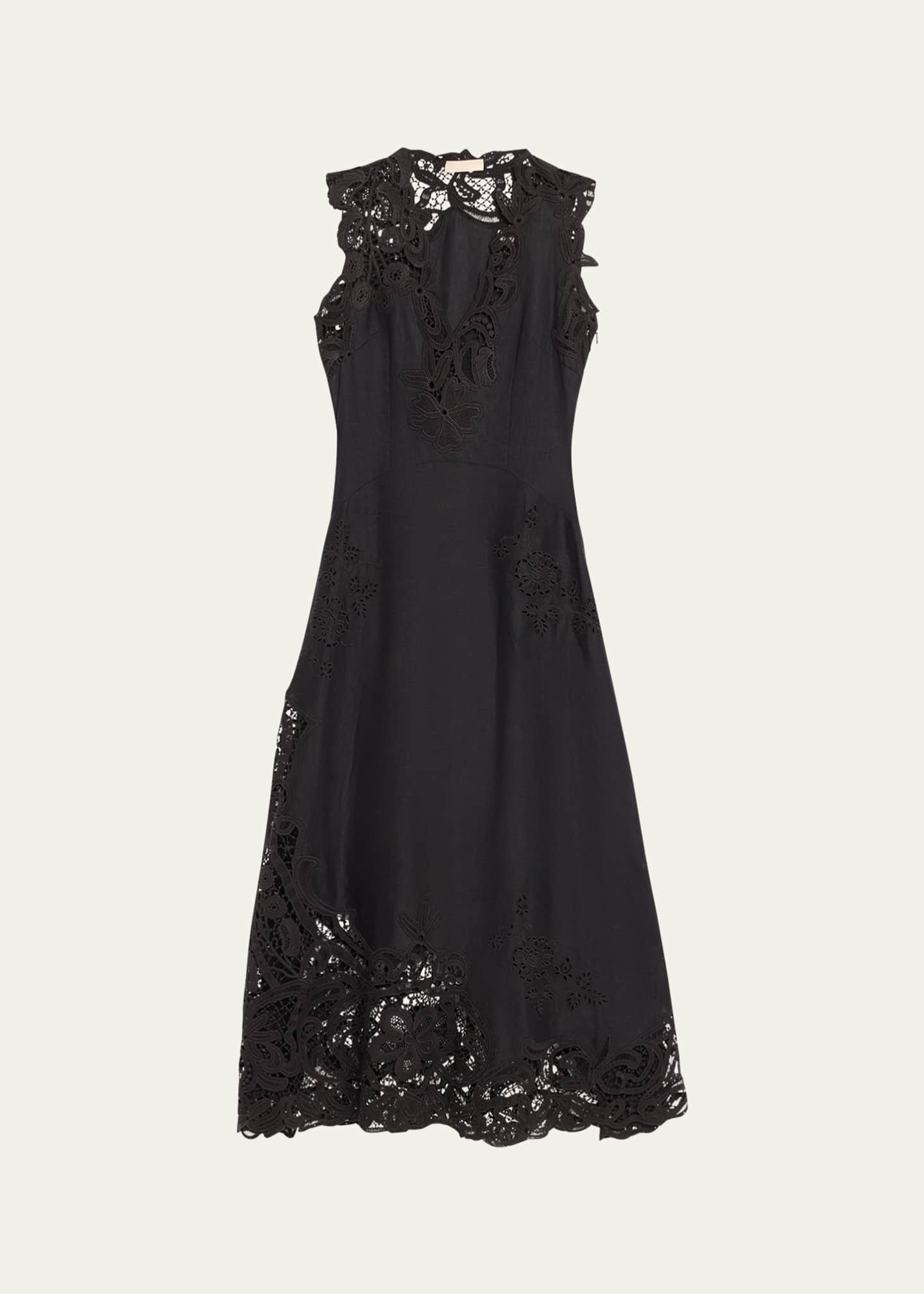 Ulla Johnson Olivette Embroidered Midi Dress Image 1 of 5
