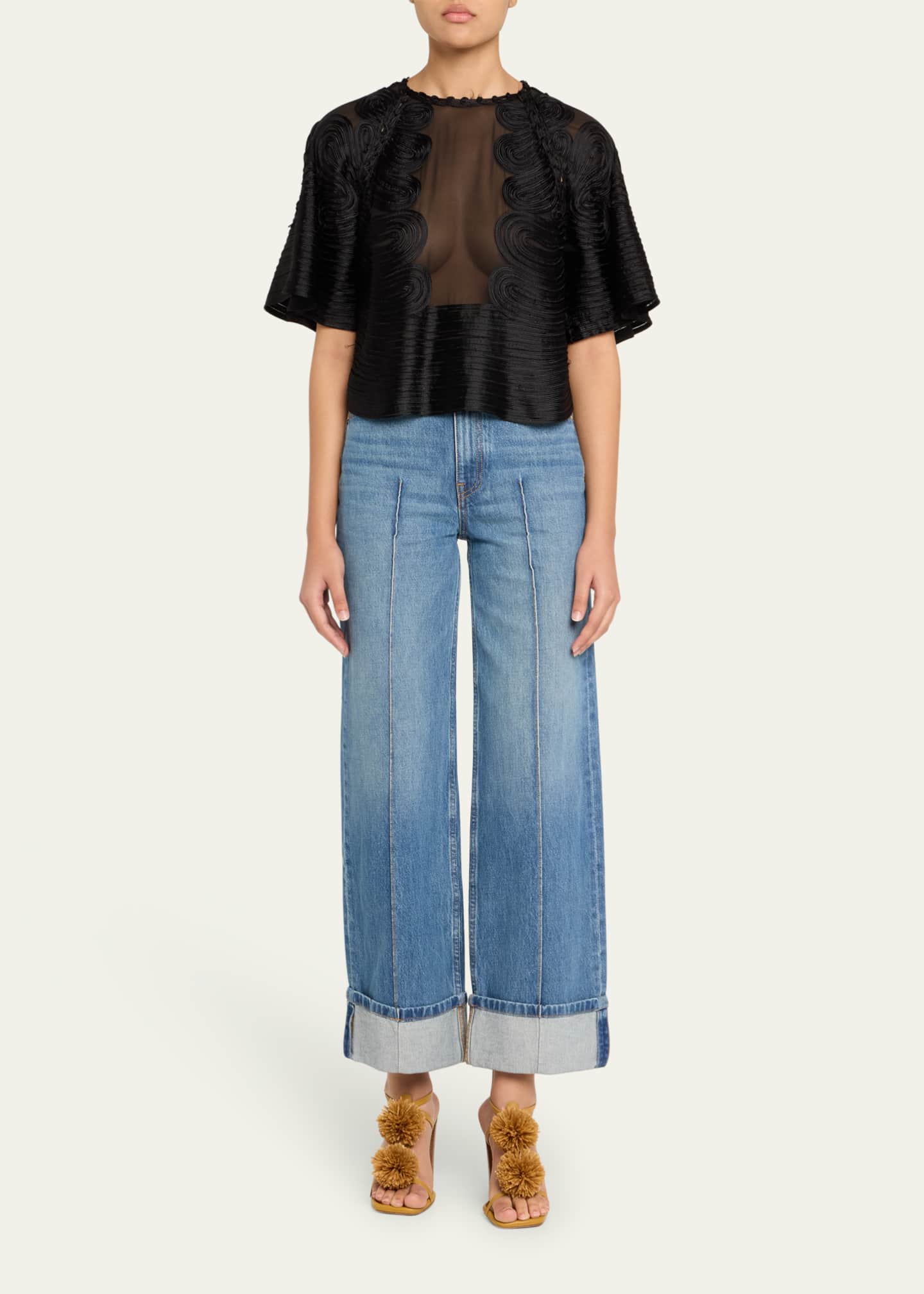 Ulla Johnson Marlo Textured Silk Blouse Image 2 of 5