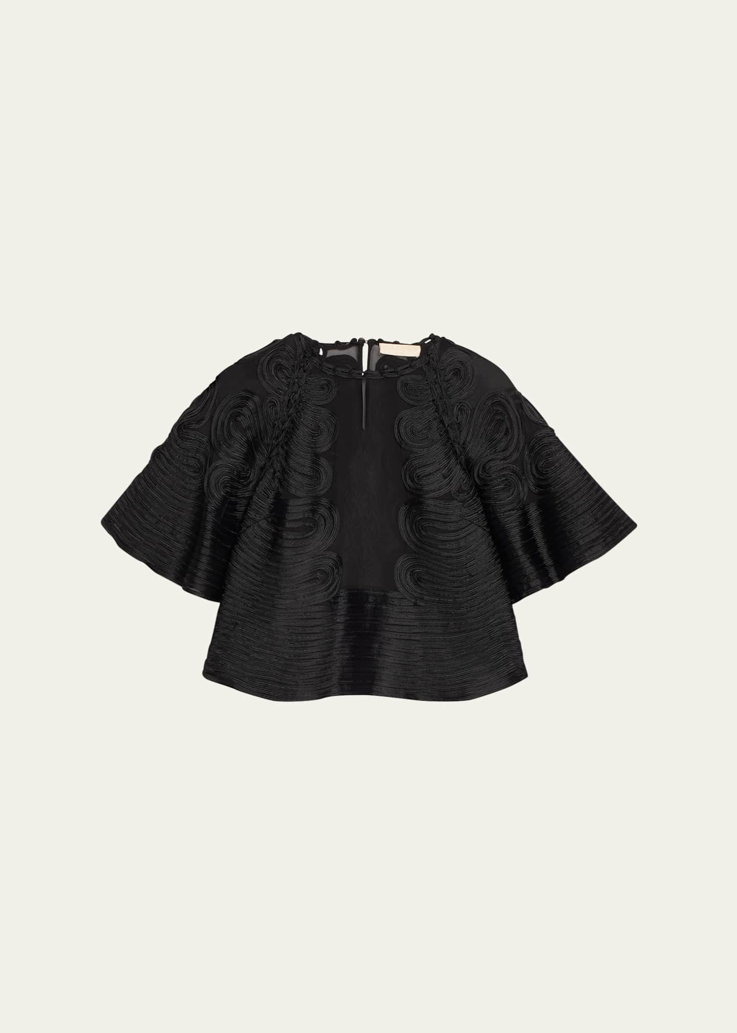 Ulla Johnson Marlo Textured Silk Blouse Image 1 of 5
