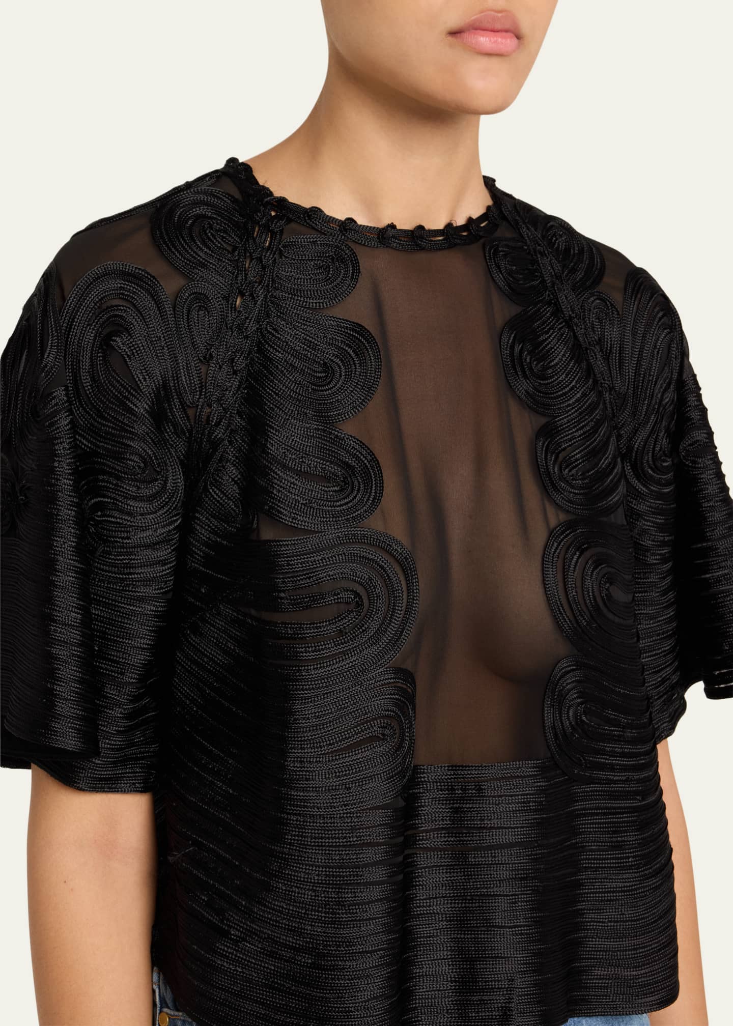 Ulla Johnson Marlo Textured Silk Blouse Image 5 of 5