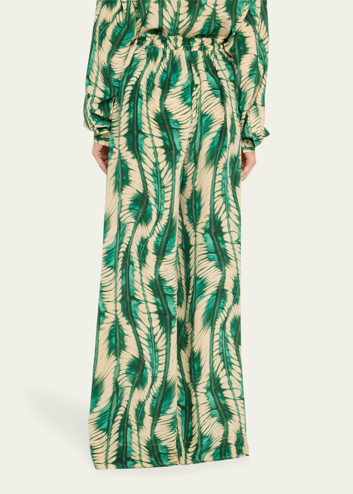 Ulla Johnson Sawyer Fluid Silk Twill Pants Image 3 of 5