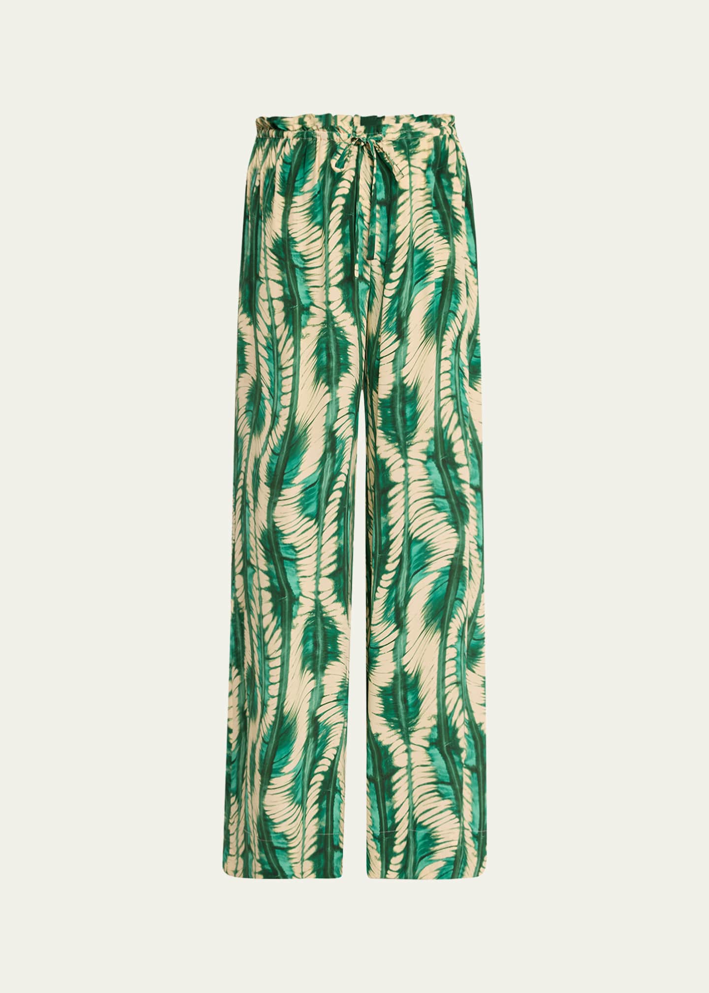 Ulla Johnson Sawyer Fluid Silk Twill Pants Image 1 of 5