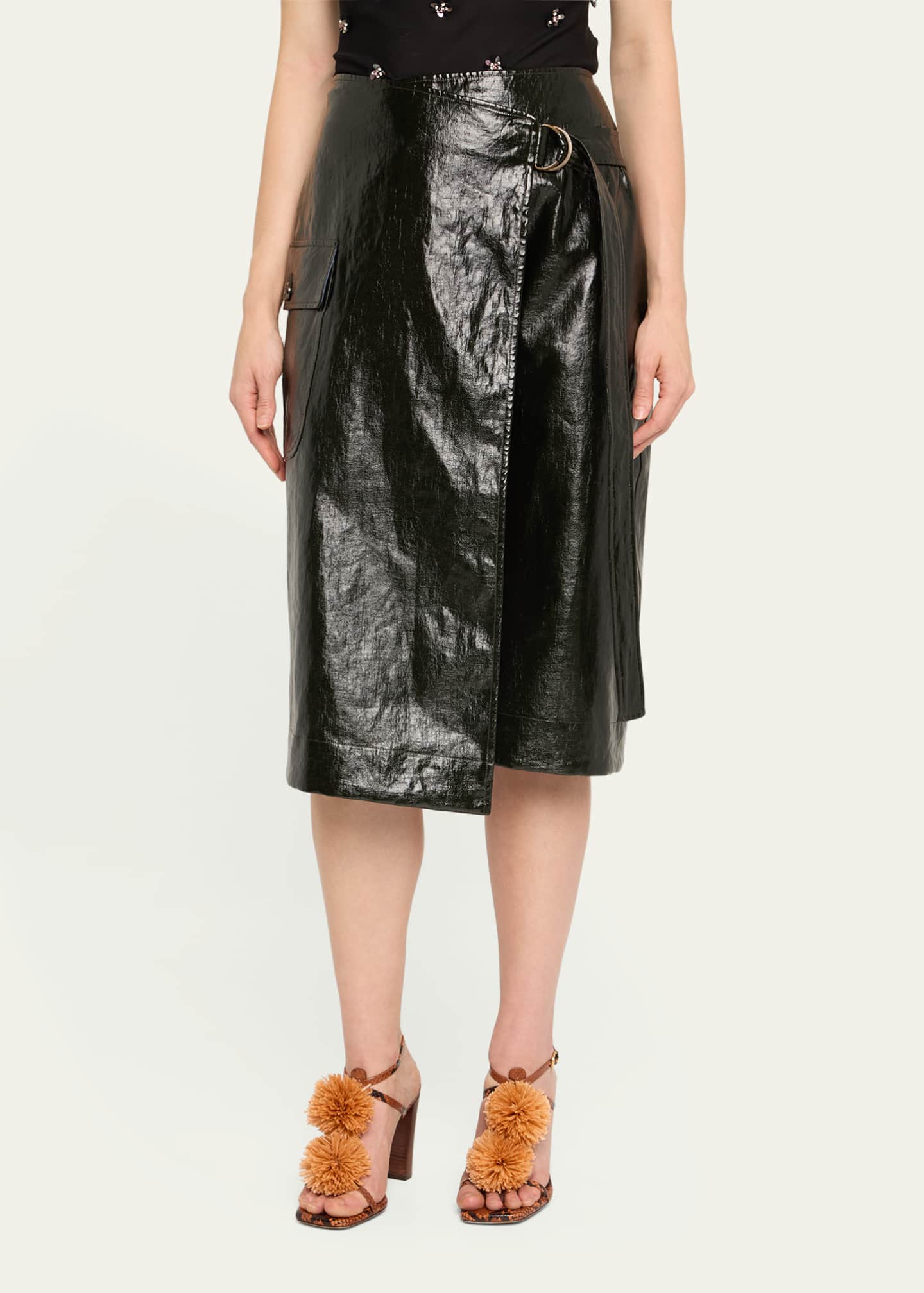 Ulla Johnson Mila Wrap D-Ring Skirt Image 4 of 5