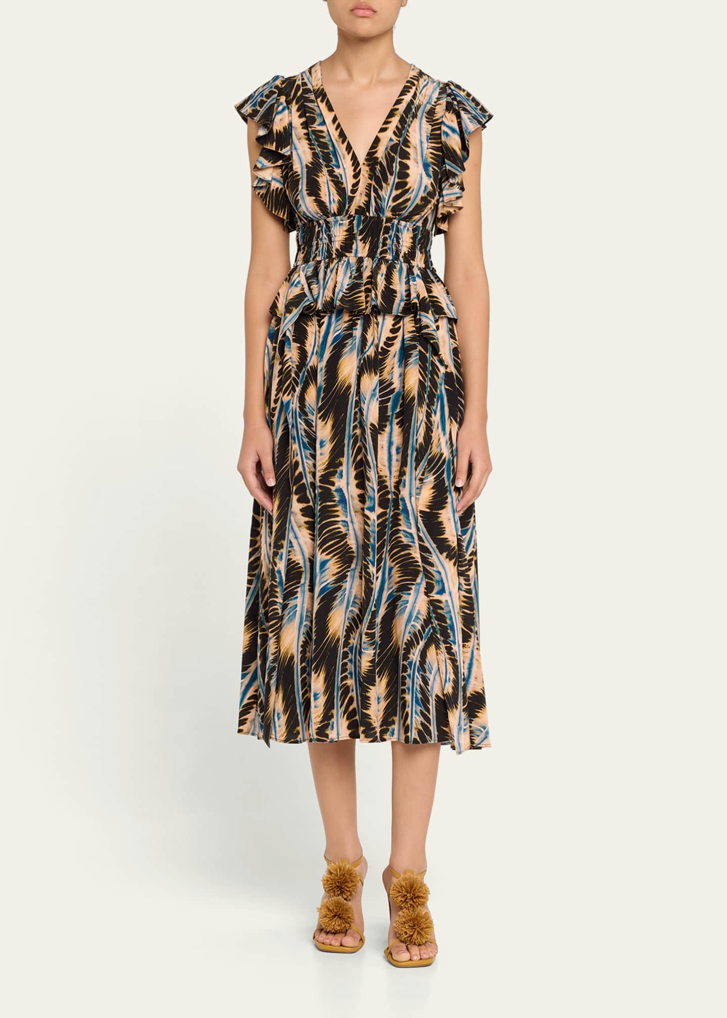 Ulla Johnson Brielle Midi Dress Image 2 of 5