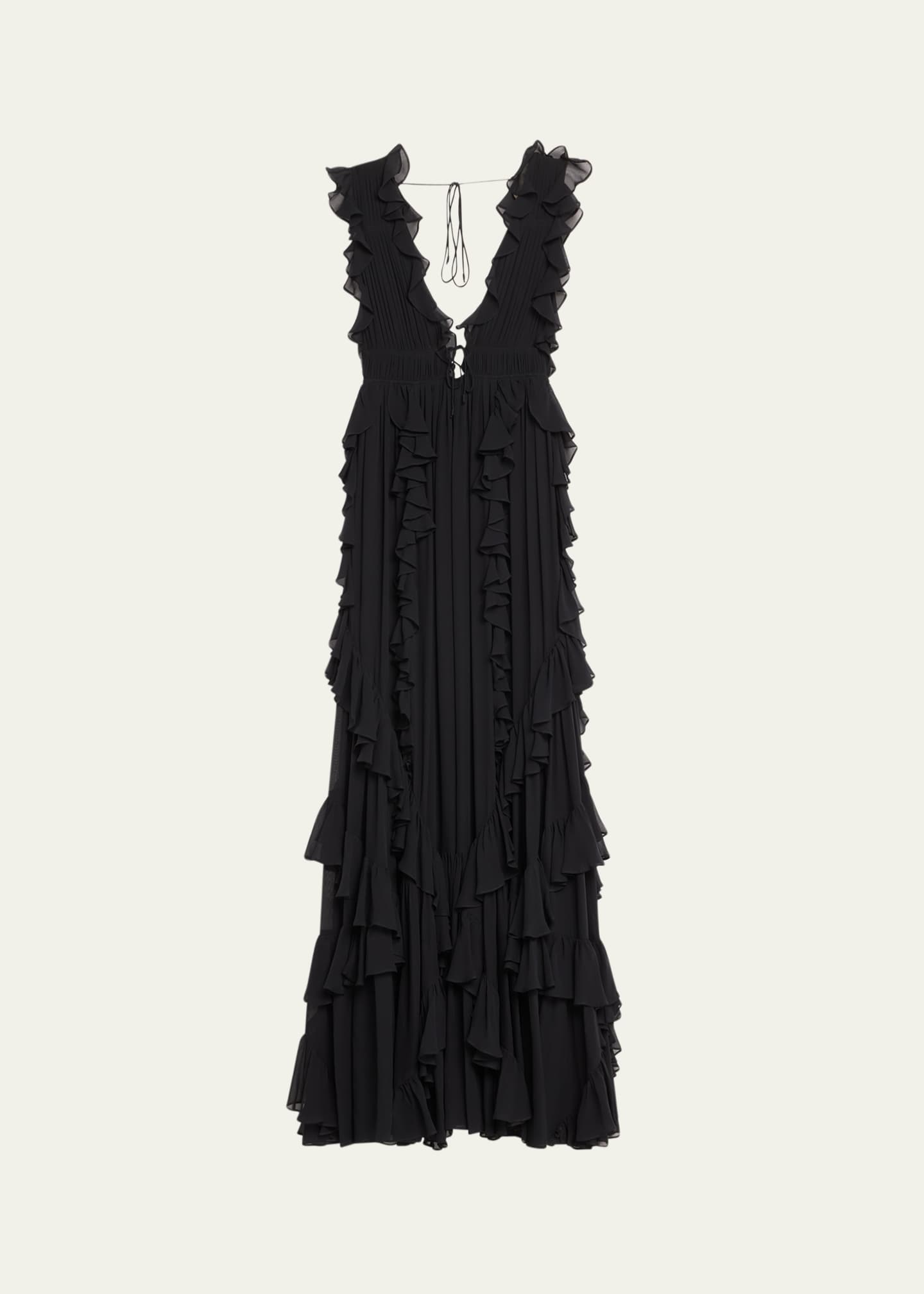 Ulla Johnson Florella Ruffled Silk Gown Image 1 of 5