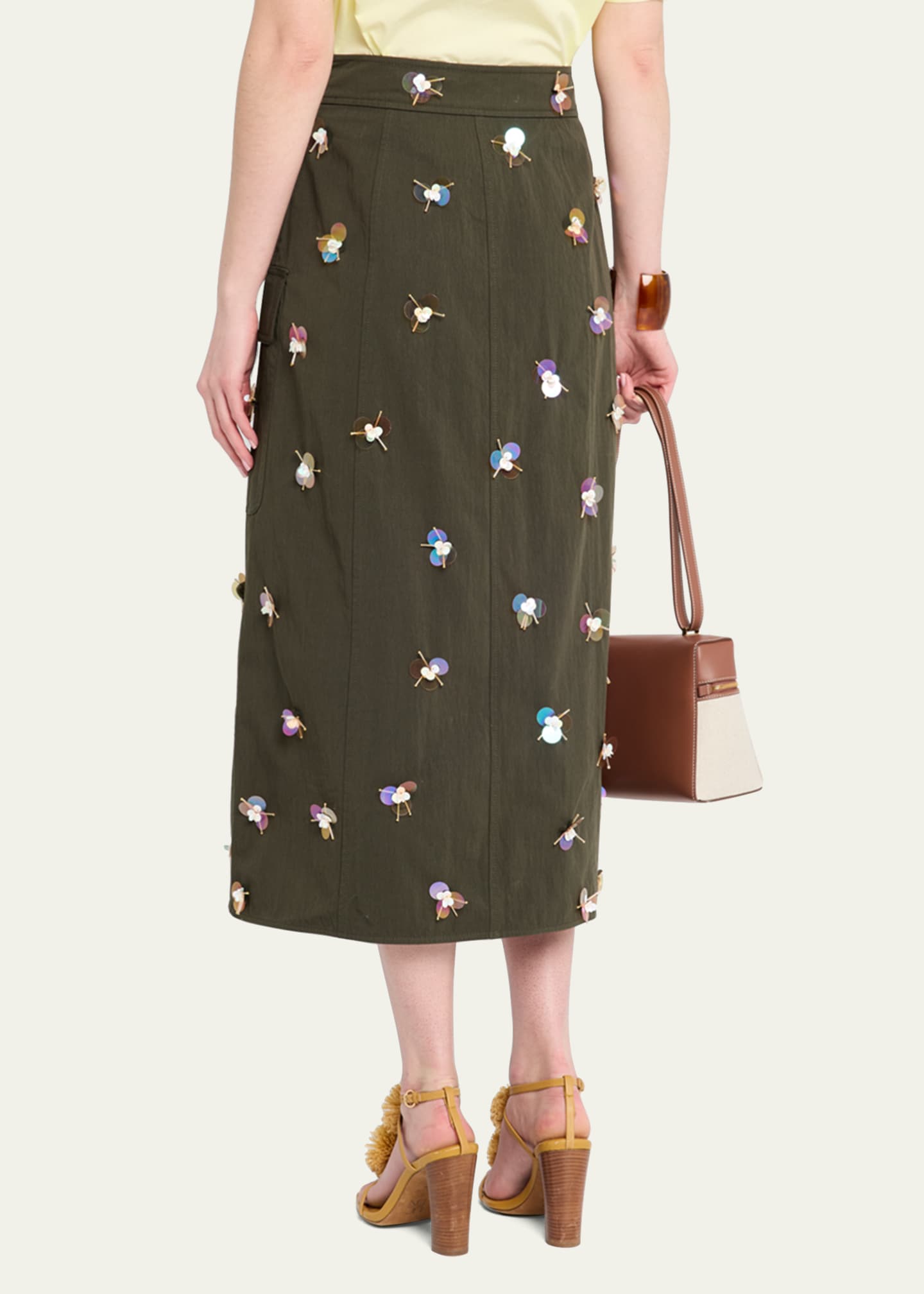 Ulla Johnson Rhodes Sequined Midi Skirt Image 3 of 5