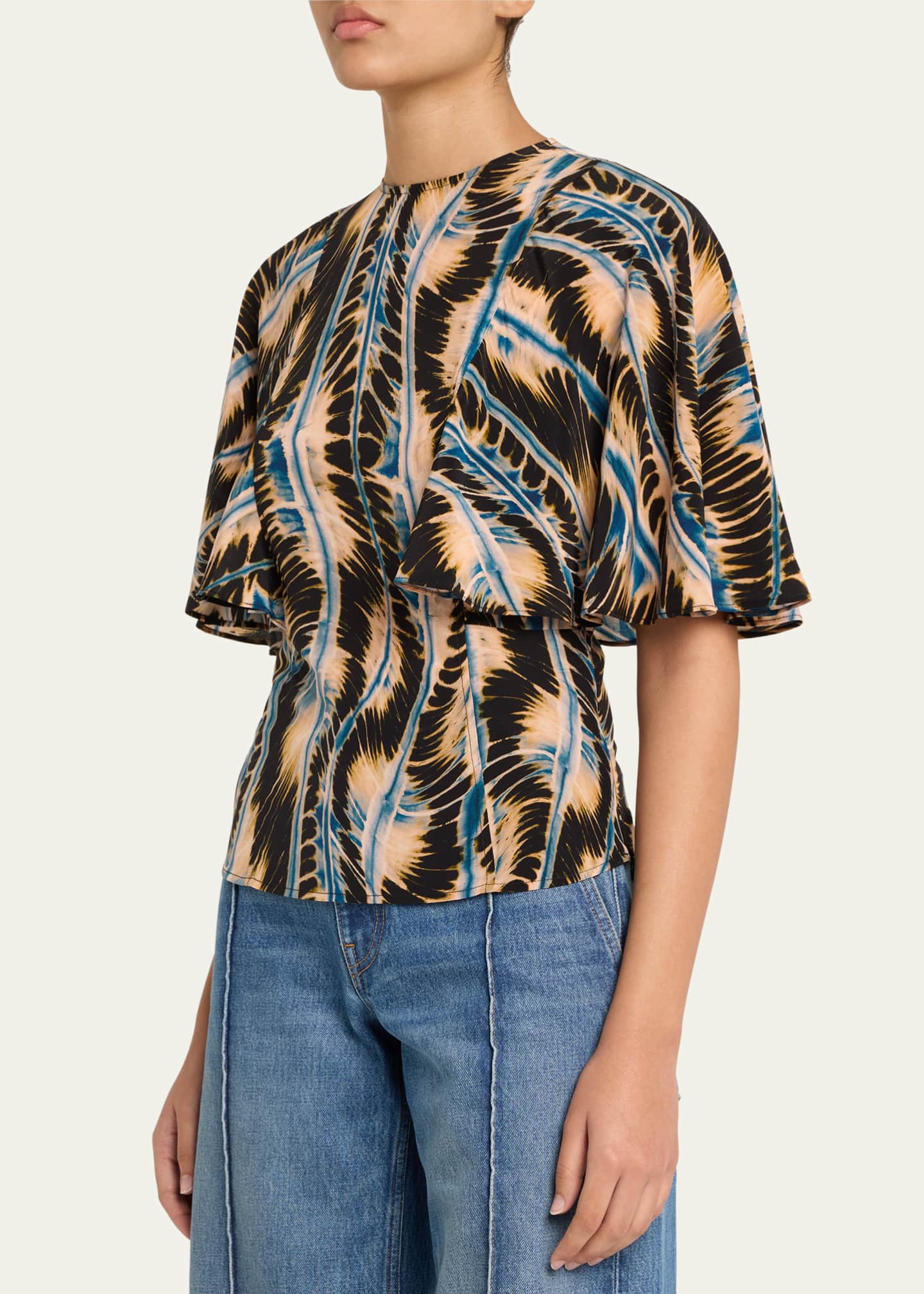 Ulla Johnson Ada Flutter-Sleeve Top Image 4 of 5