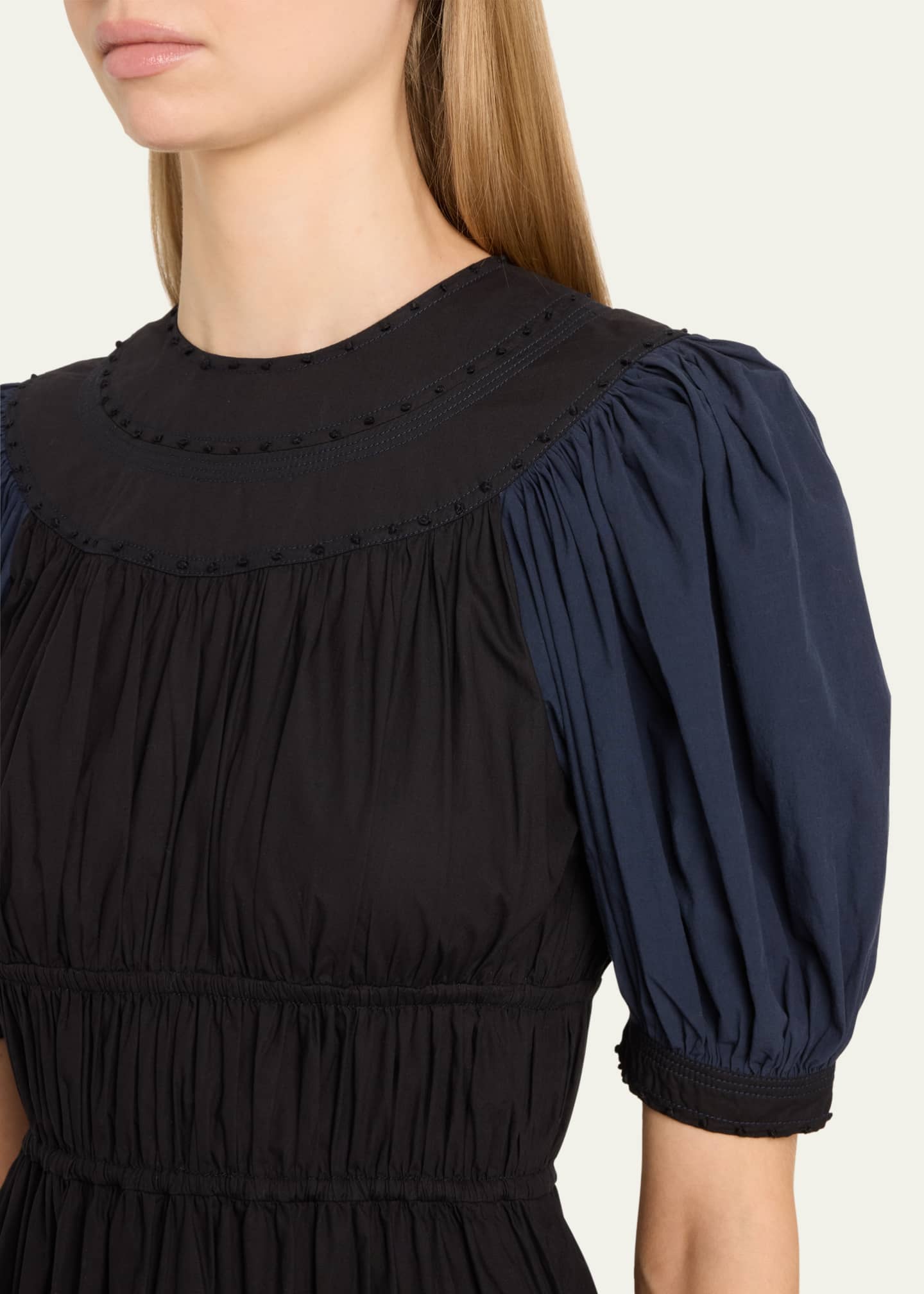 Ulla Johnson Marte Shirred Midi Dress Image 5 of 5