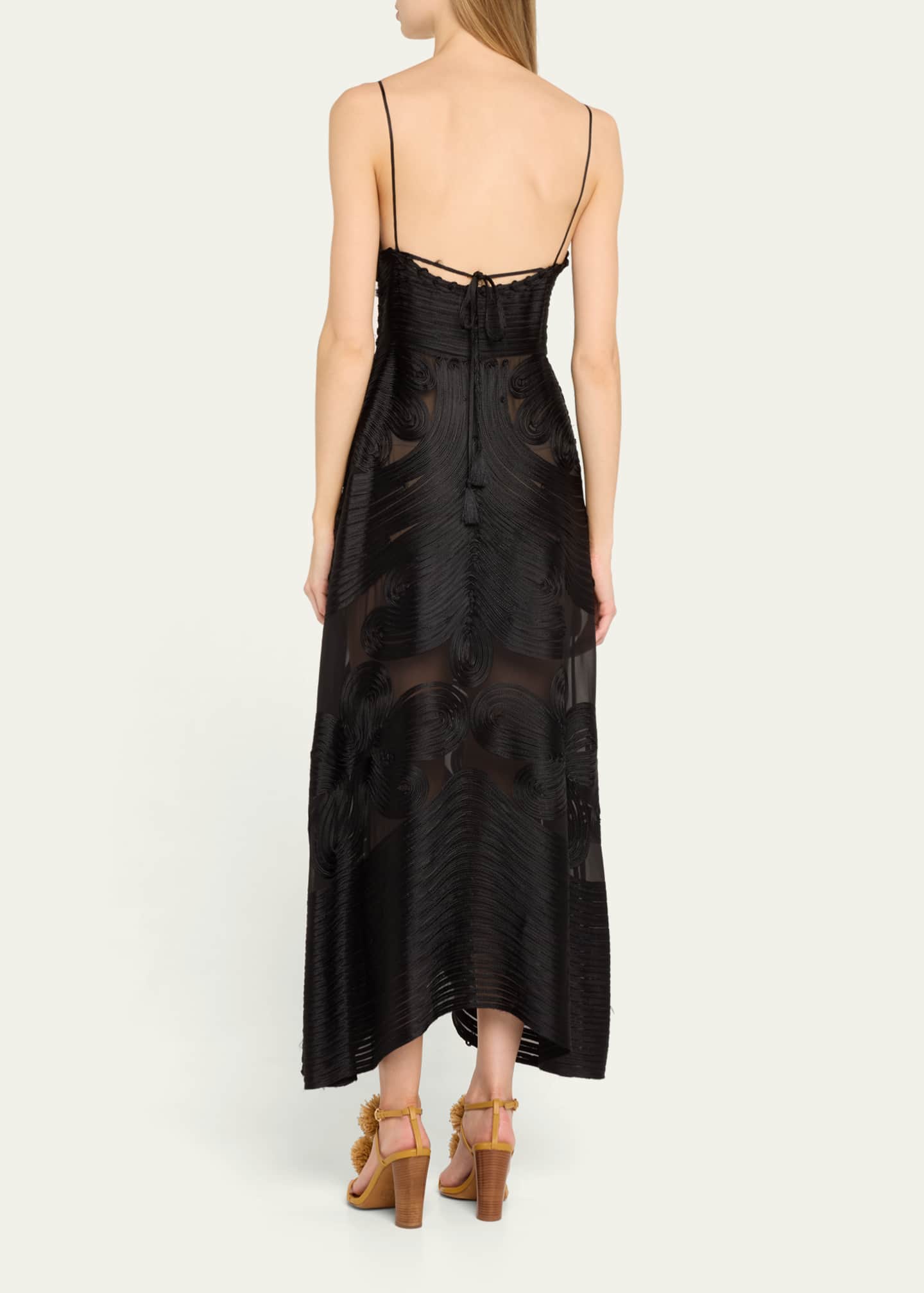 Ulla Johnson Vesna Embroidered Silk Midi Dress Image 3 of 5