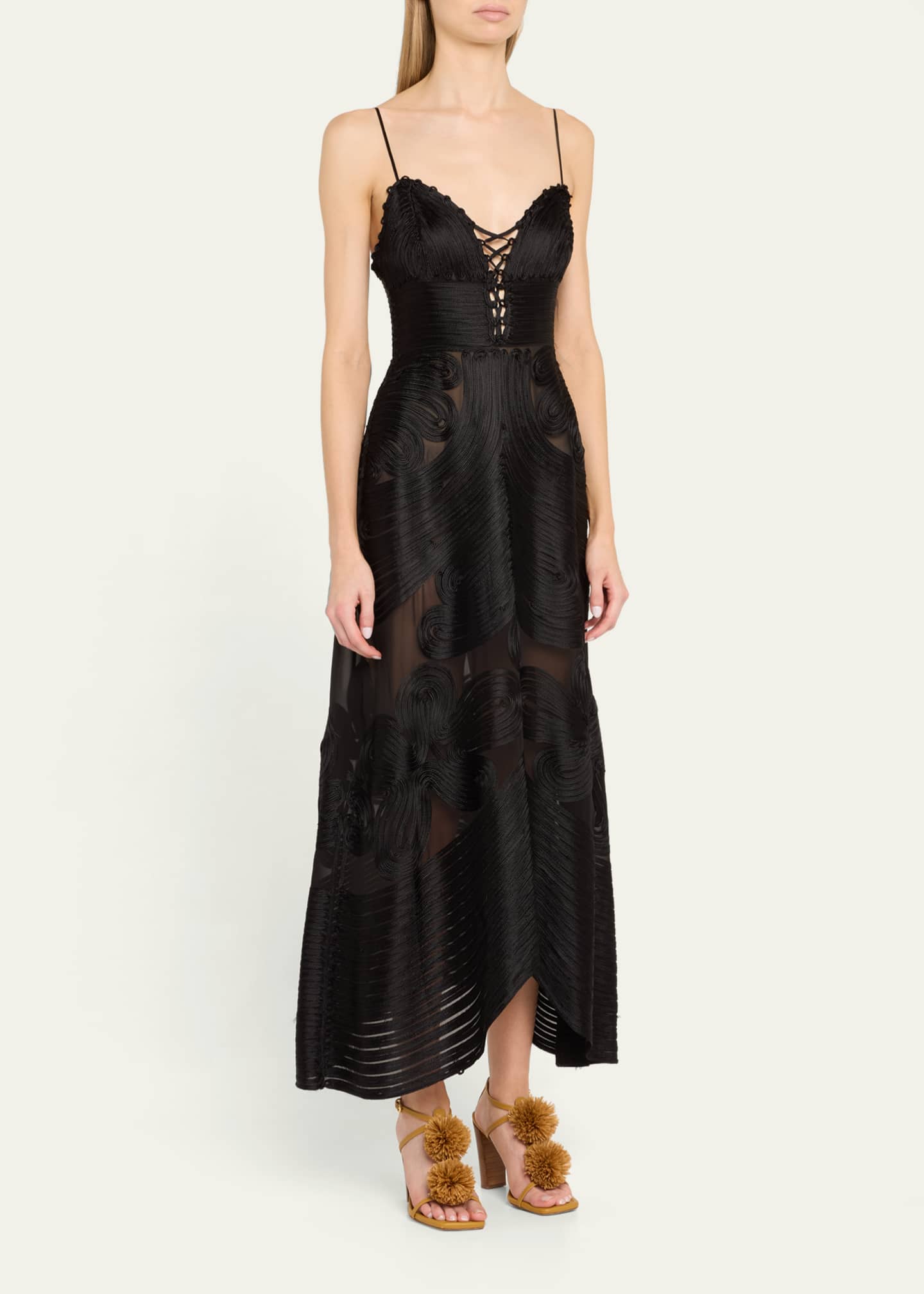 Ulla Johnson Vesna Embroidered Silk Midi Dress Image 4 of 5