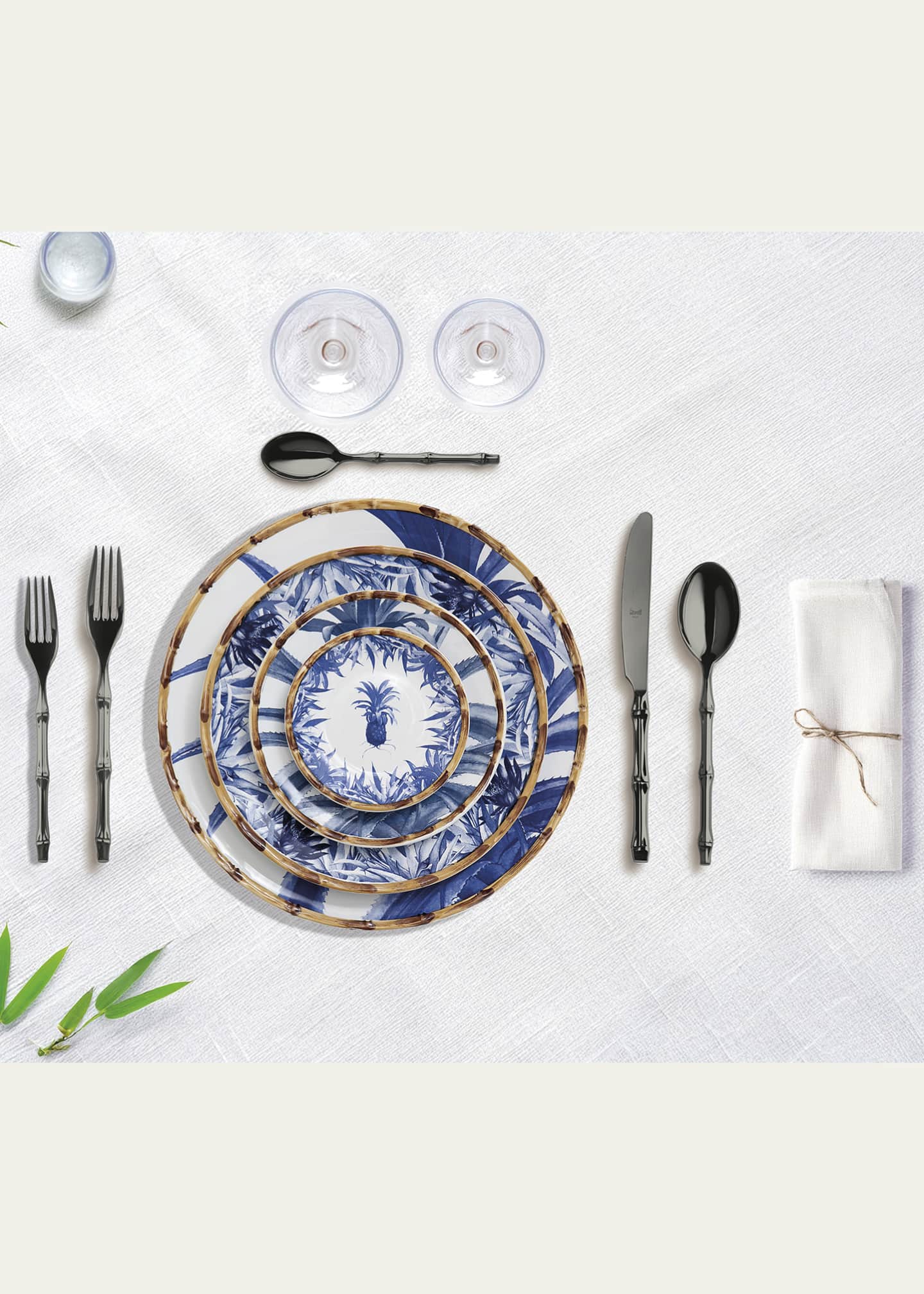 Mepra Bali Black Gold Mirror 5-Piece Flatware Place Setting Image 2 of 2