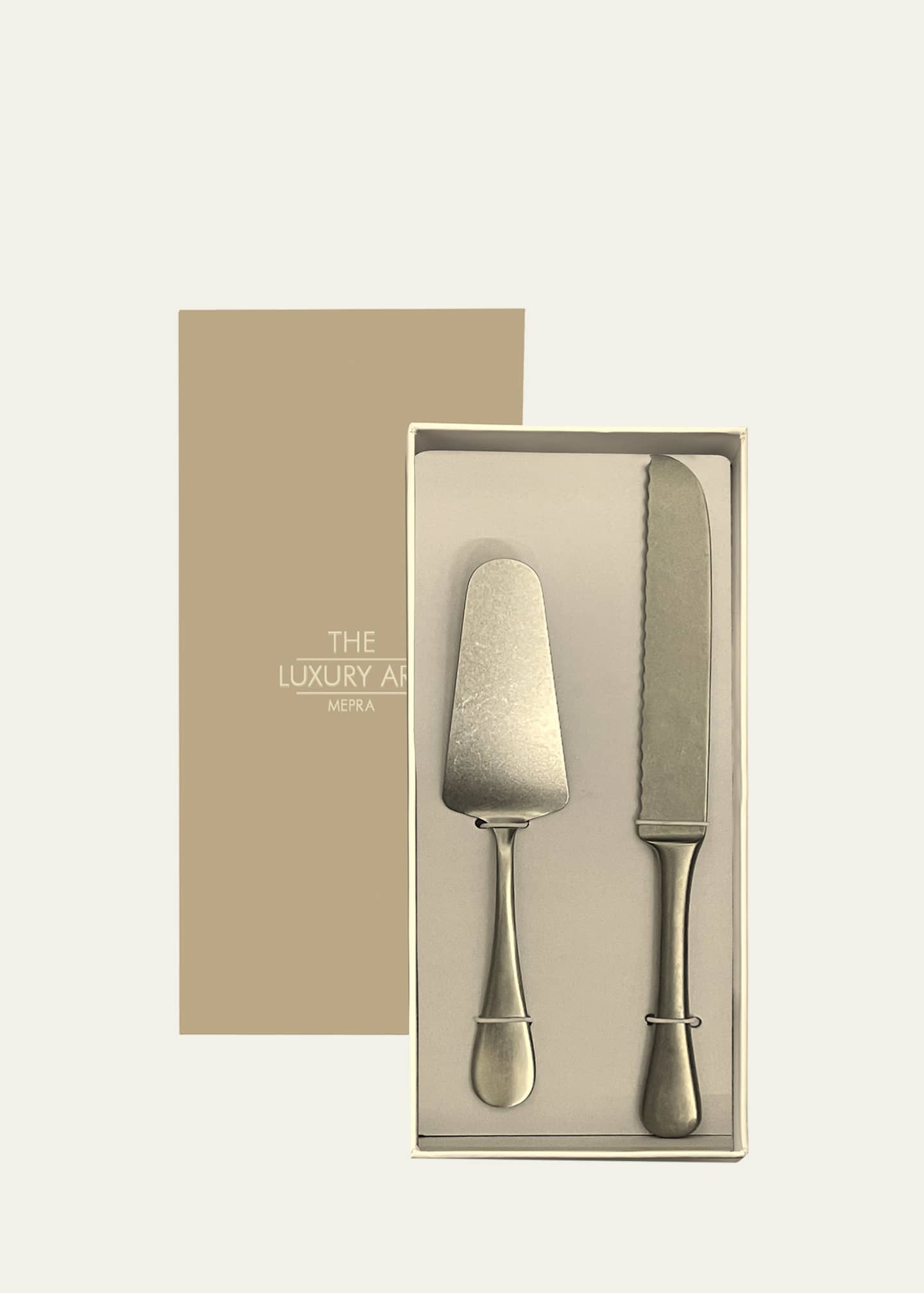 Mepra Vintage-Style 2-Piece Cake Set