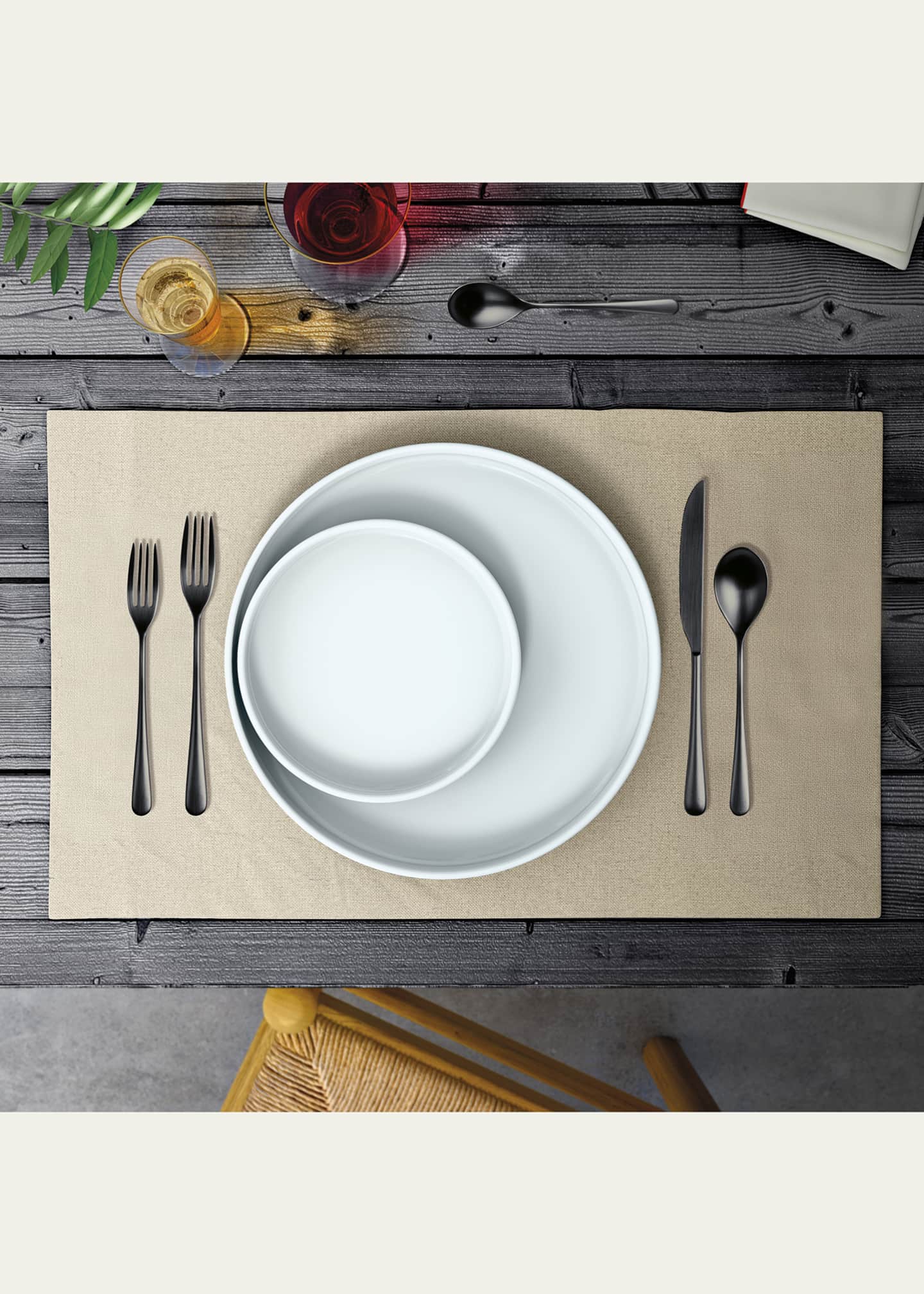 Mepra Neve Ice Black Gold 5-Piece Flatware Place Setting Image 2 of 2