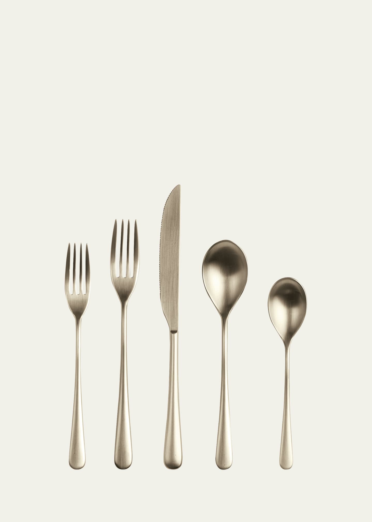 Mepra Neve Ice Champagne 5-Piece Flatware Place Setting Image 1 of 2