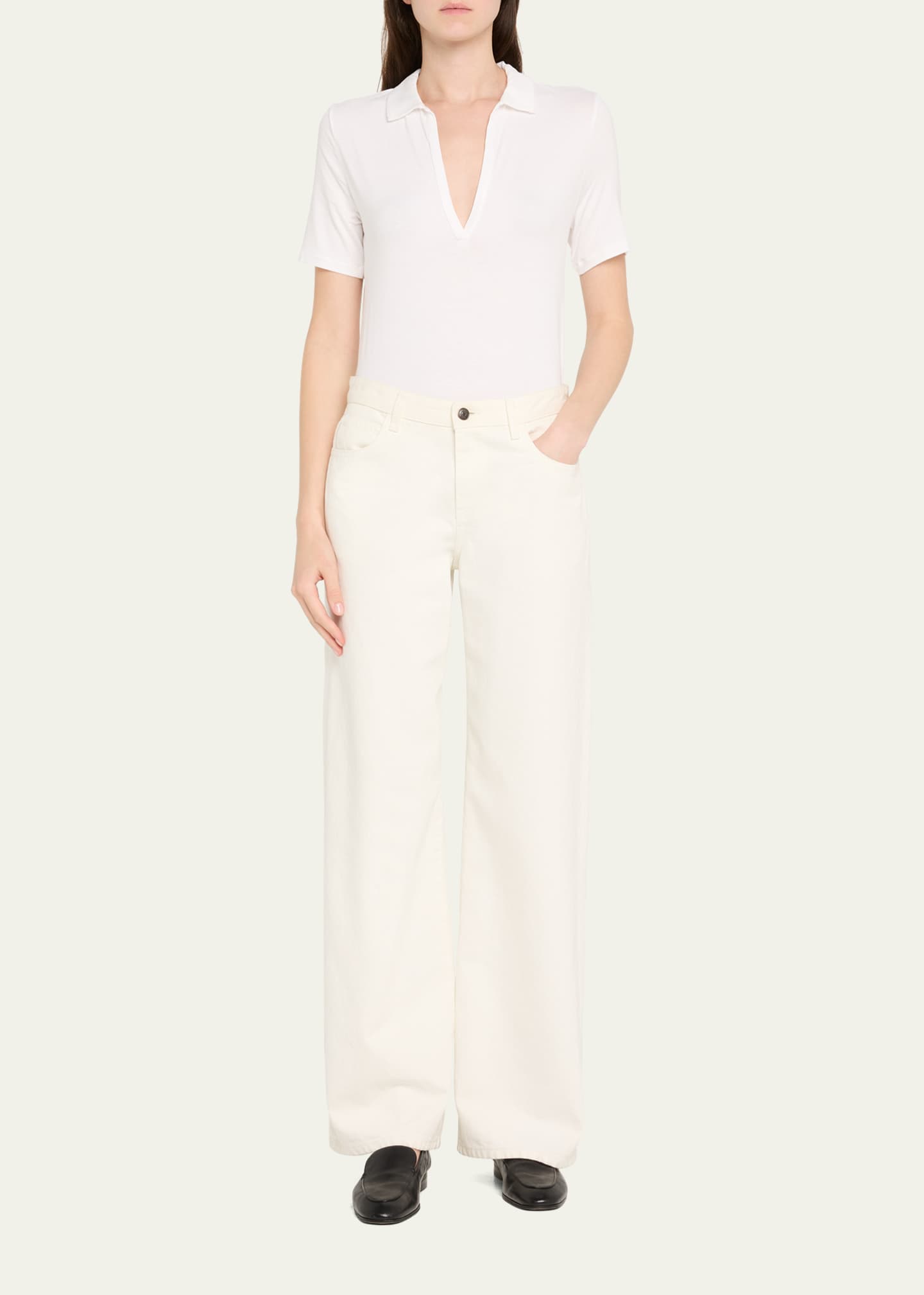 Tシャツ・カットソー MAJESTIC FILATURES SHORT SLEEVES POLO SHIRT Majestic Filatures Soft Touch Short-Sleeve Polo T-Shirt