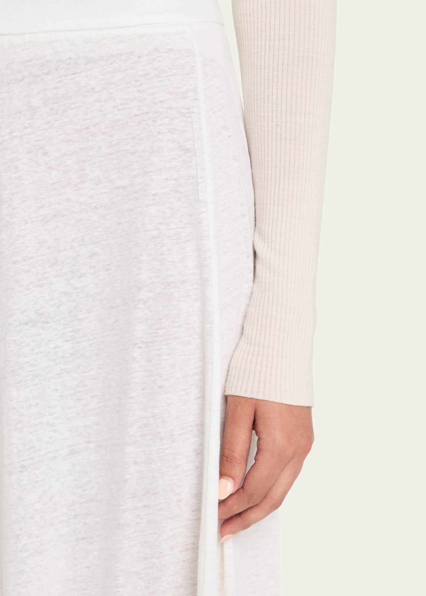 Majestic Filatures A-Line Stretch Linen Maxi Skirt Image 5 of 5