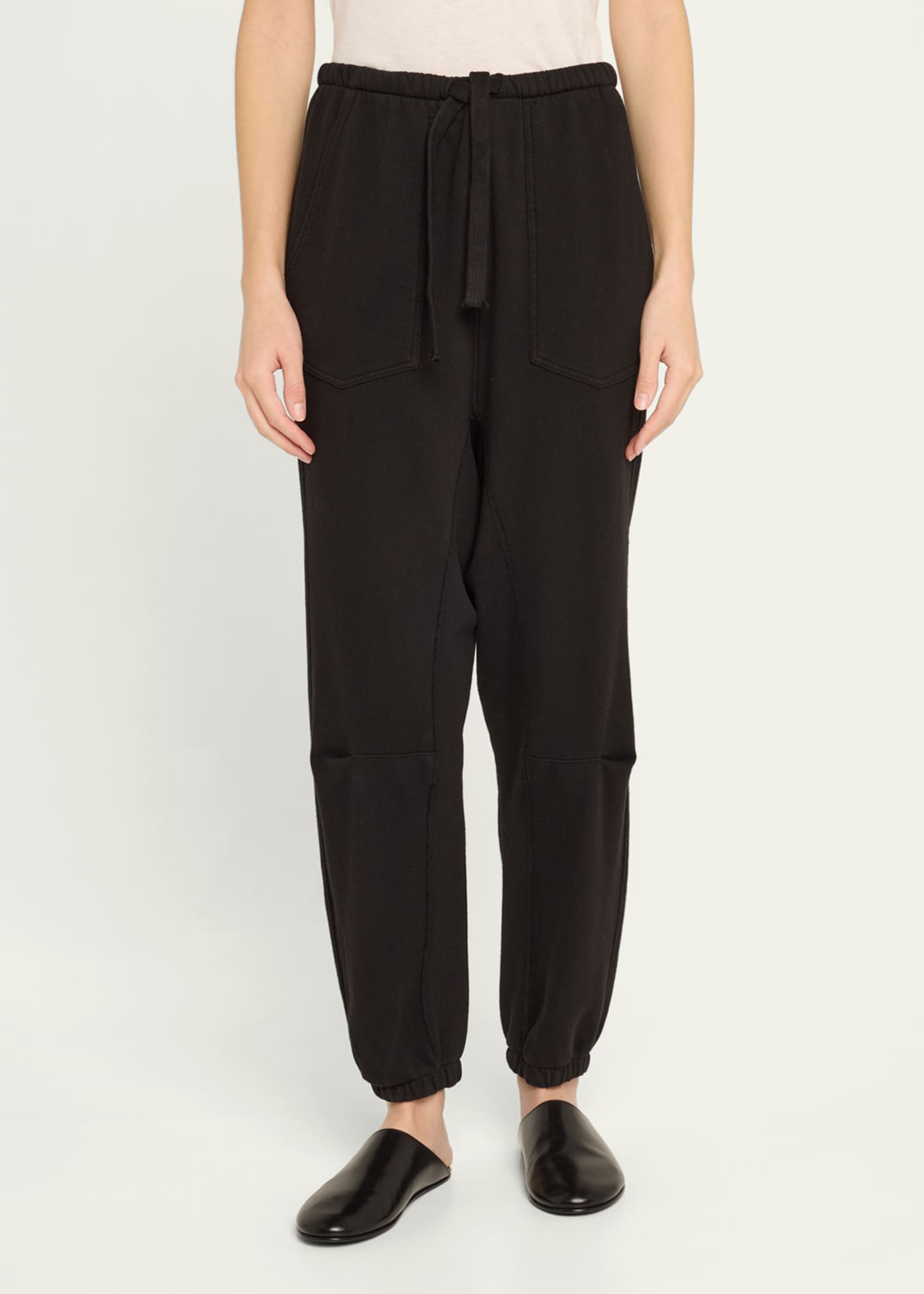 Nili Lotan Dulce Drawstring Tapered Sweatpants Image 4 of 5