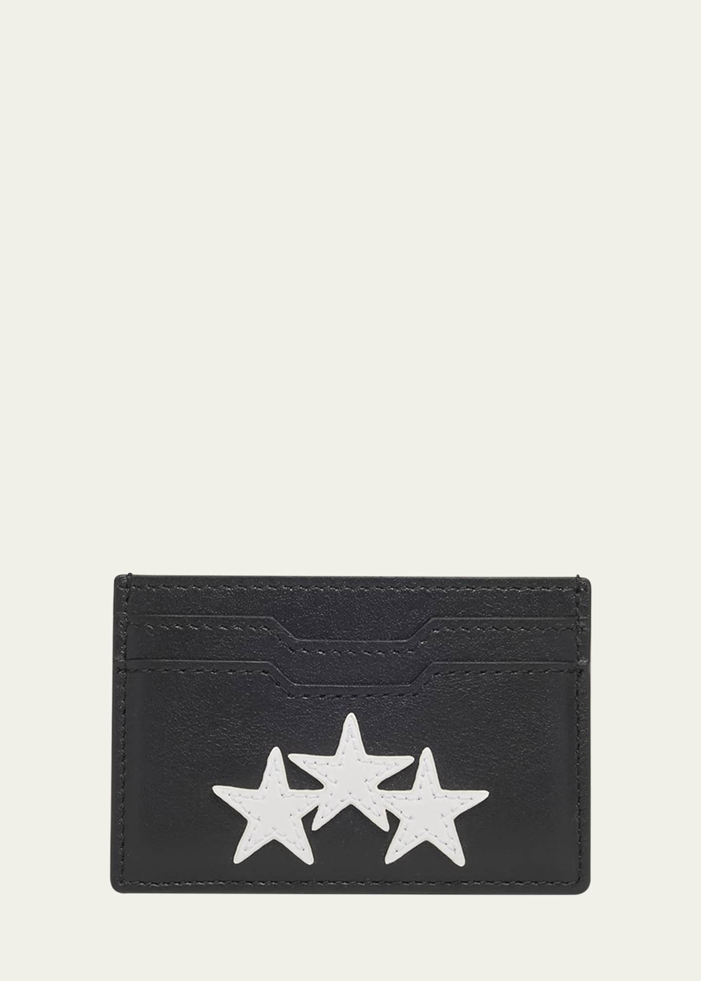 Amiri Men's Three Star Leather Card Holder Image 1 of 4