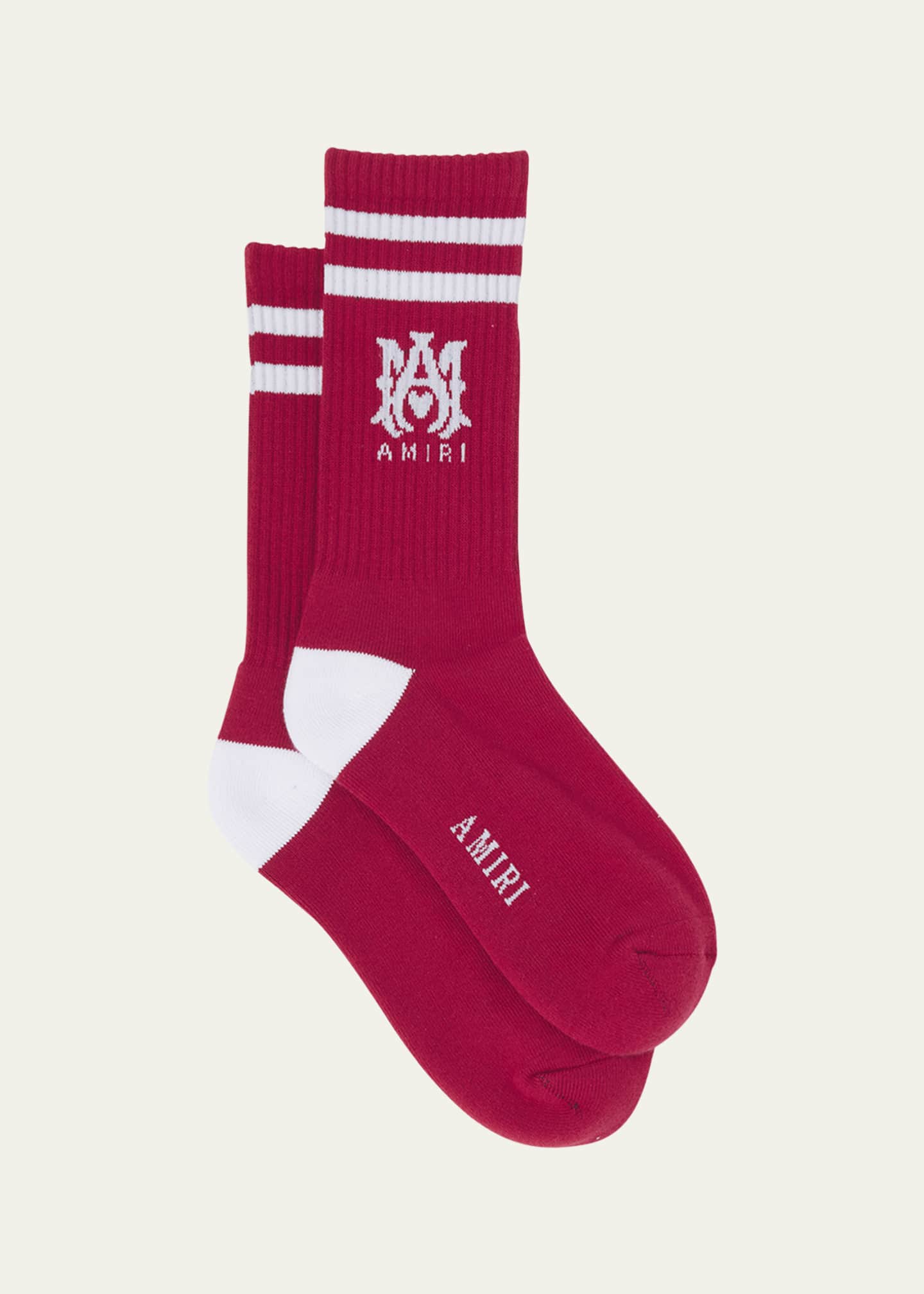Amiri Men's MA Stripe Crew Socks