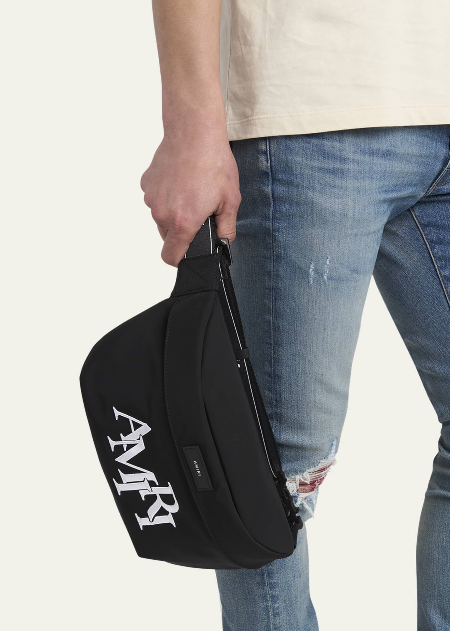 Amiri Men's Staggered Logo Belt Bag Image 5 of 6