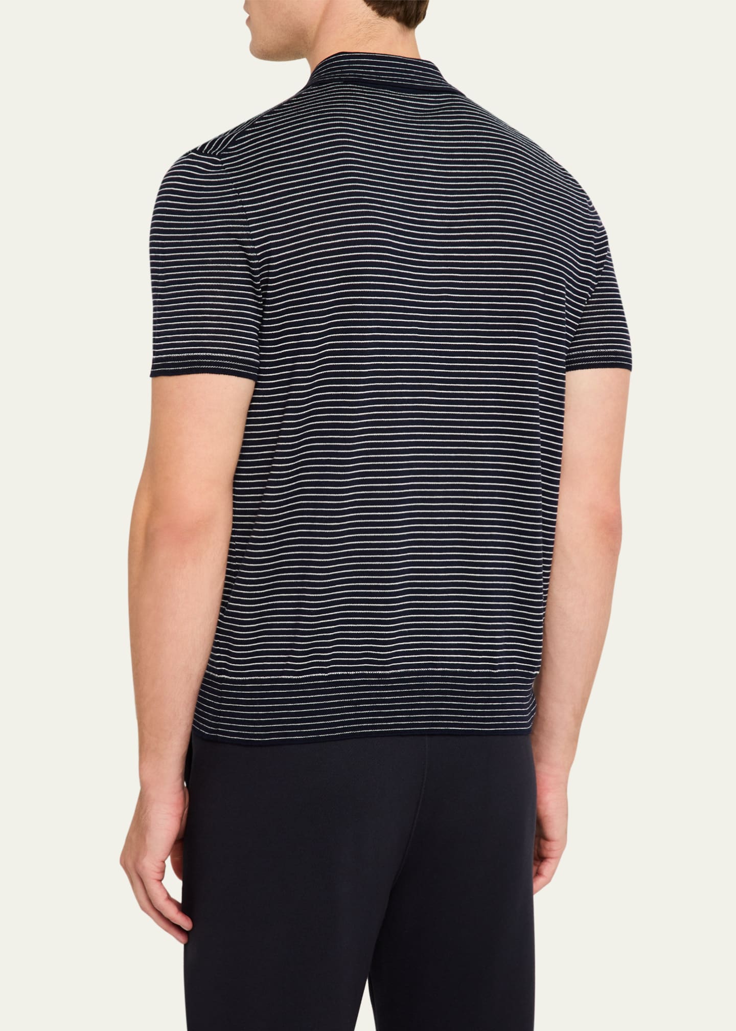 Ralph Lauren Purple Label Men's Striped Polo Shirt Image 3 of 5