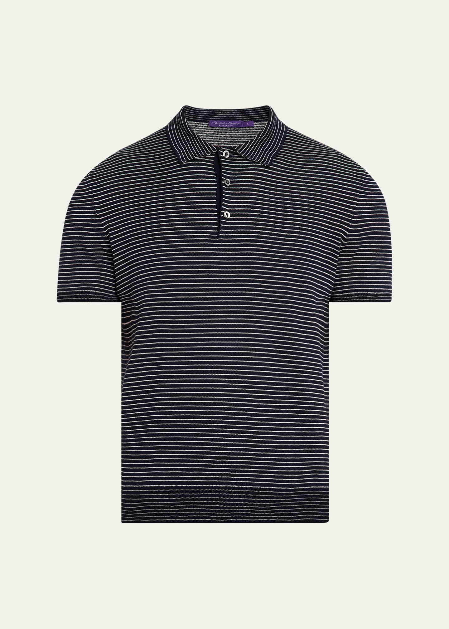 Ralph Lauren Purple Label Men's Striped Polo Shirt Image 1 of 5