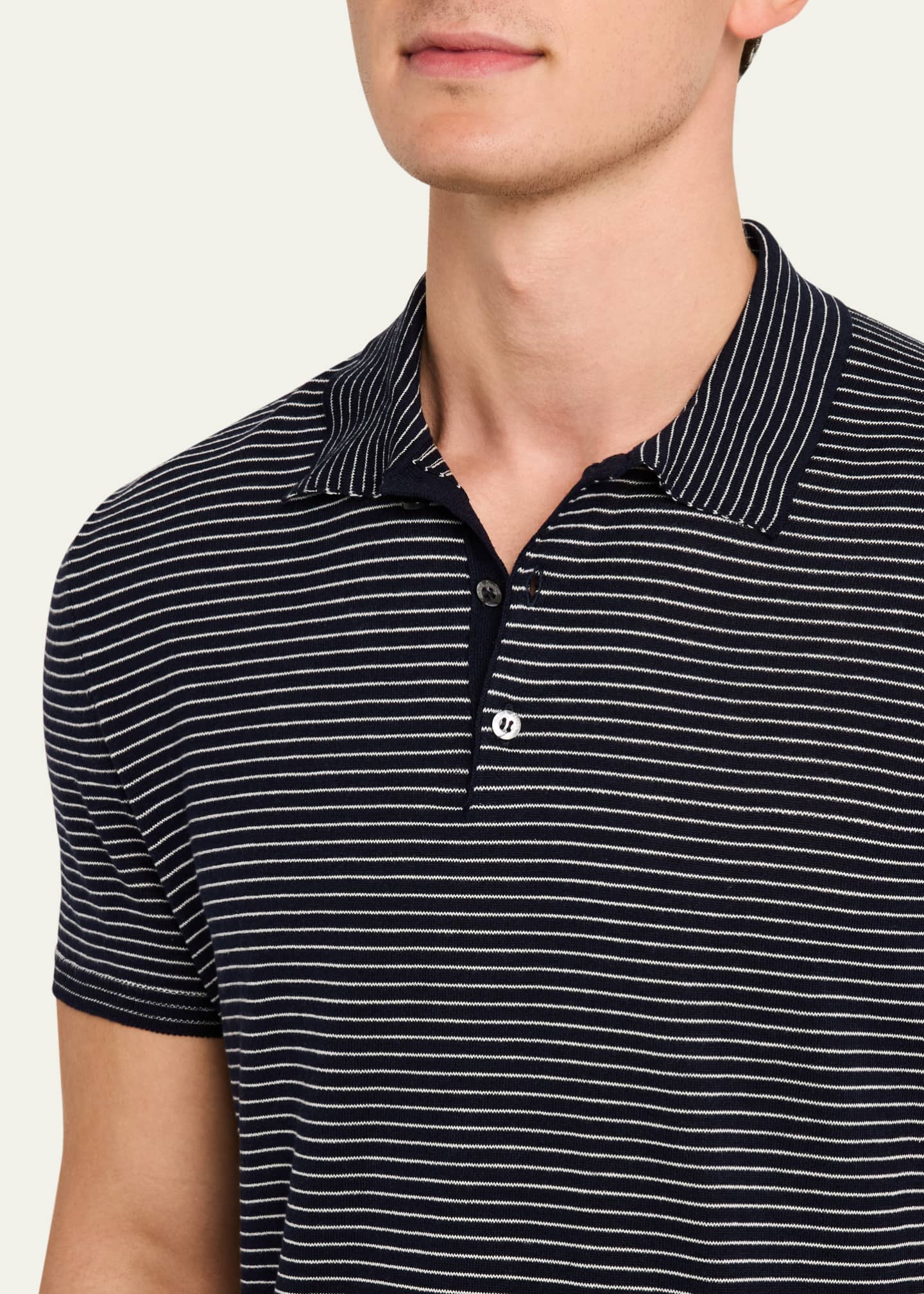 Ralph Lauren Purple Label Men's Striped Polo Shirt Image 5 of 5