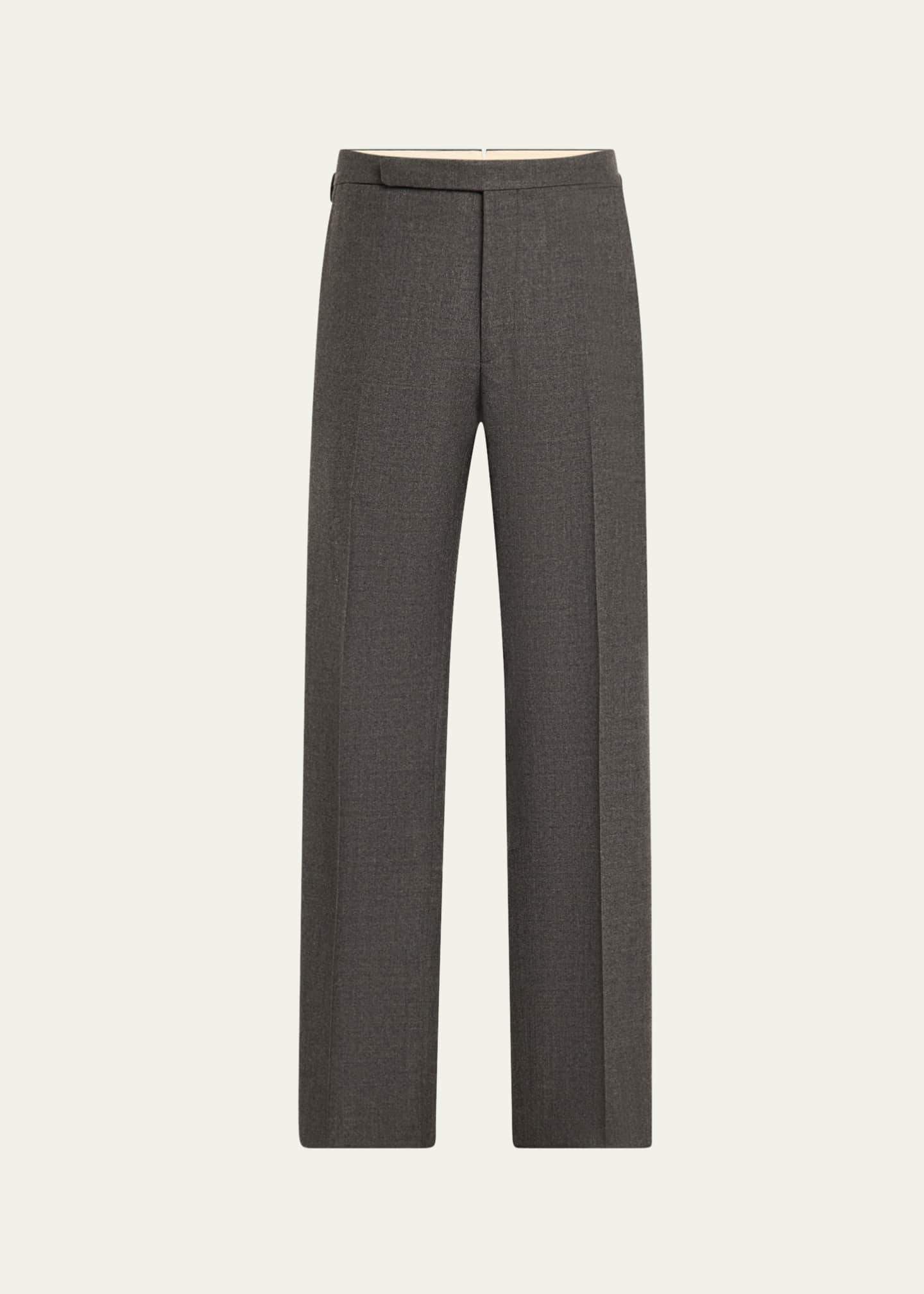 Ralph Lauren Purple Label Men's Gregory Worsted Flannel Pants Image 1 of 5