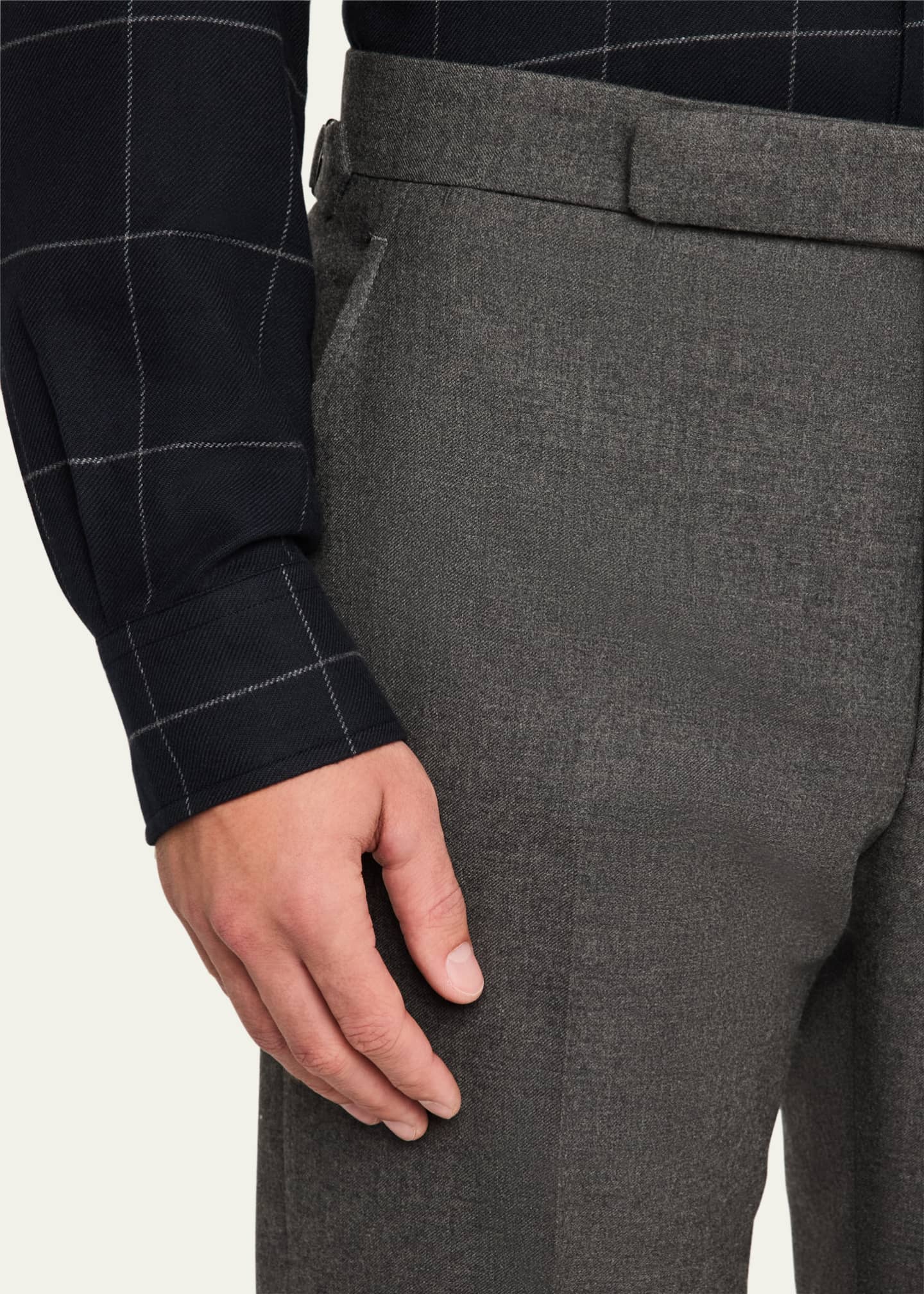 Ralph Lauren Purple Label Men's Gregory Worsted Flannel Pants Image 5 of 5