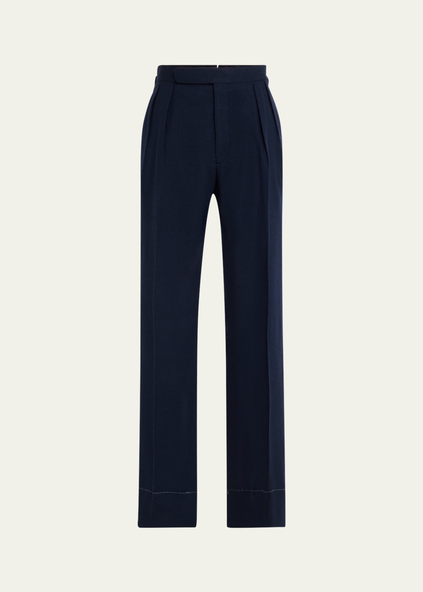Ralph Lauren Purple Label Men's Gregory Pleated Herringbone