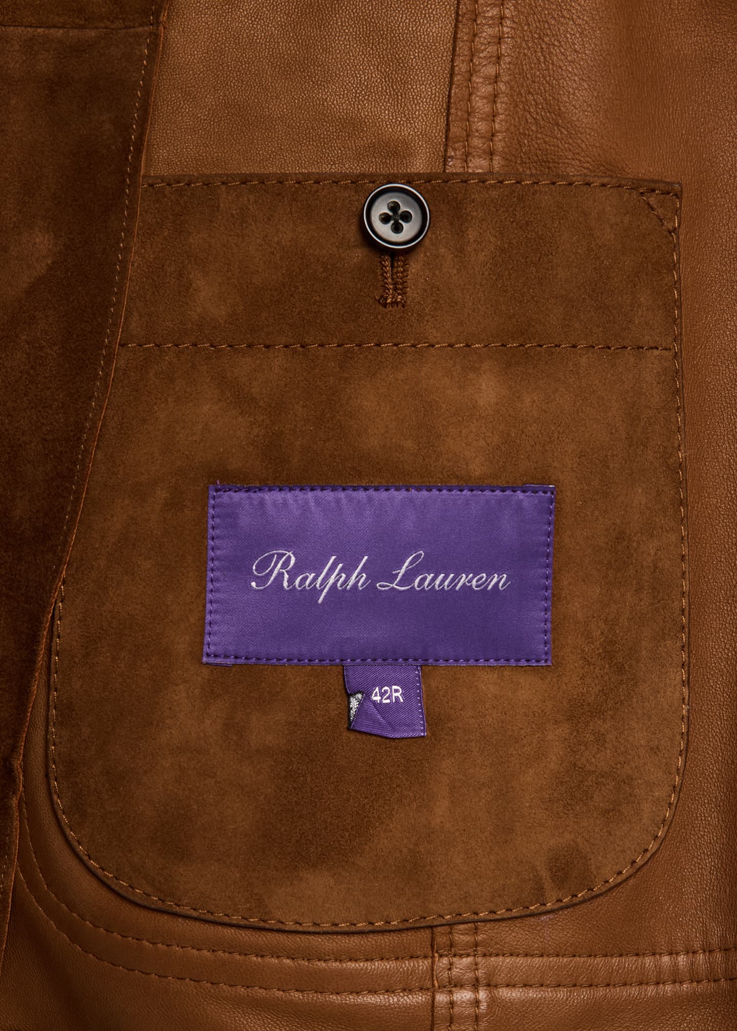 Ralph Lauren Purple Label Men's Stewart Suede Sport Coat Image 6 of 8