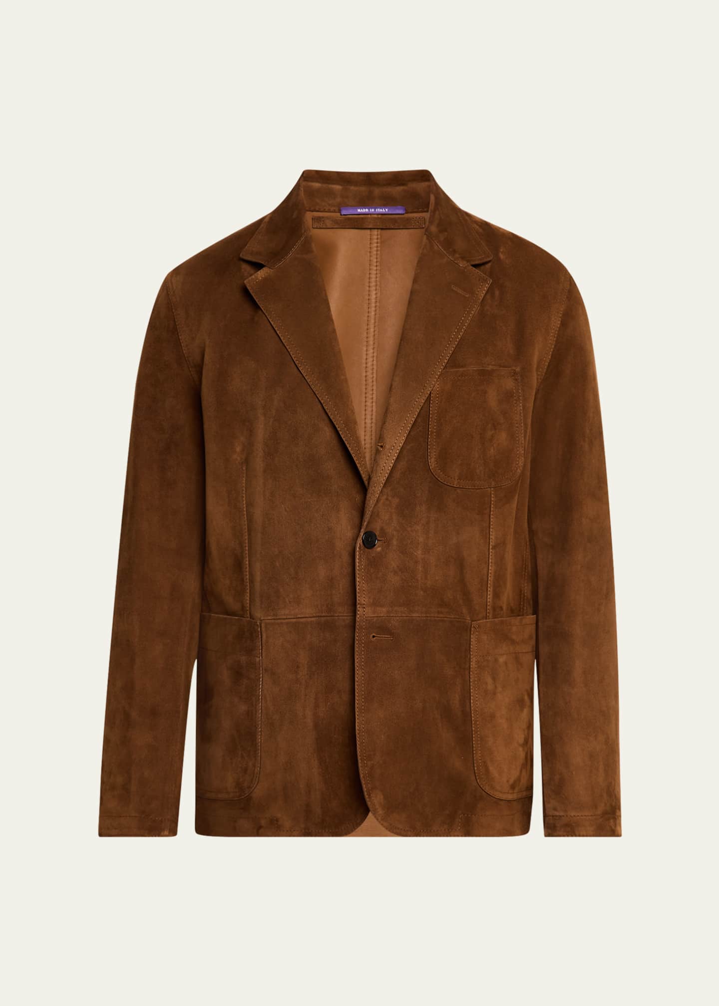 Ralph Lauren Purple Label Men's Stewart Suede Sport Coat Image 1 of 8