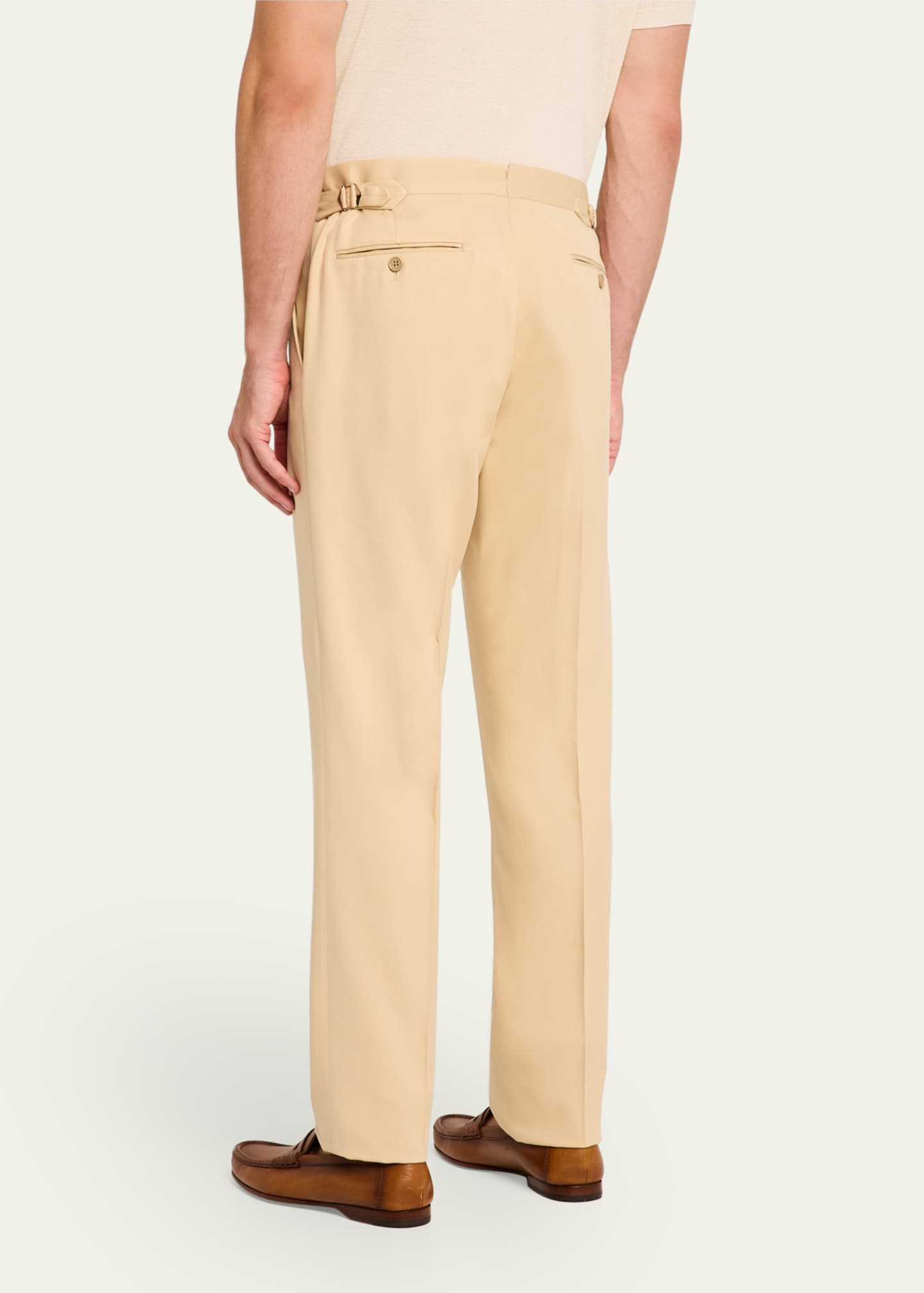 Ralph Lauren Purple Label Men's Gregory Silk Gabardine Pants Image 3 of 5