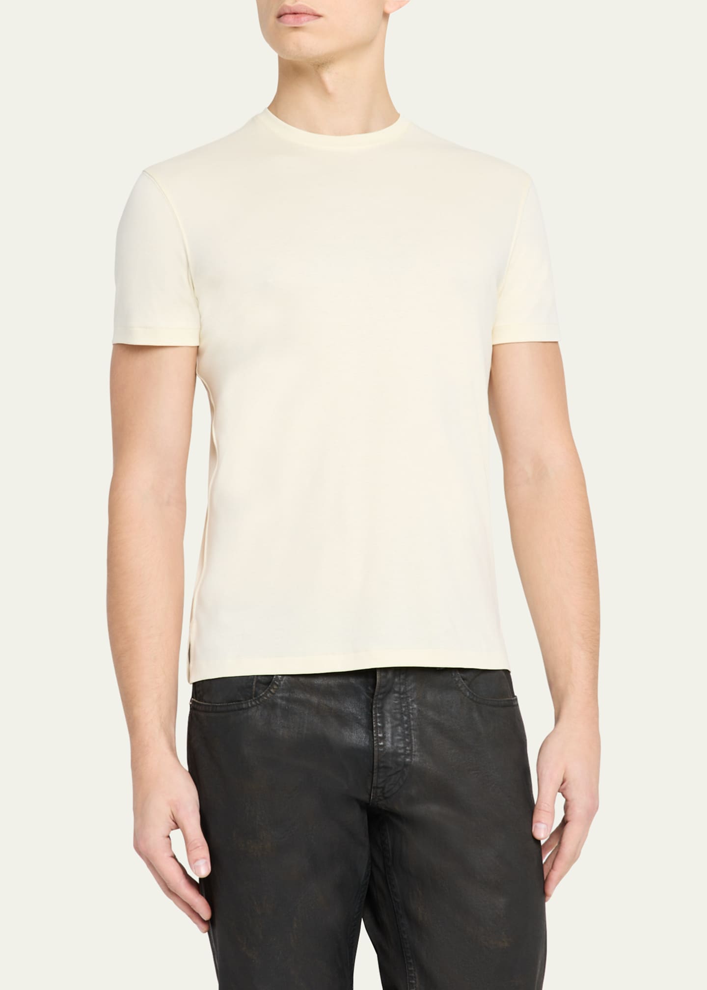 Ralph Lauren Purple Label Men's Cotton Interlock T-Shirt Image 4 of 5