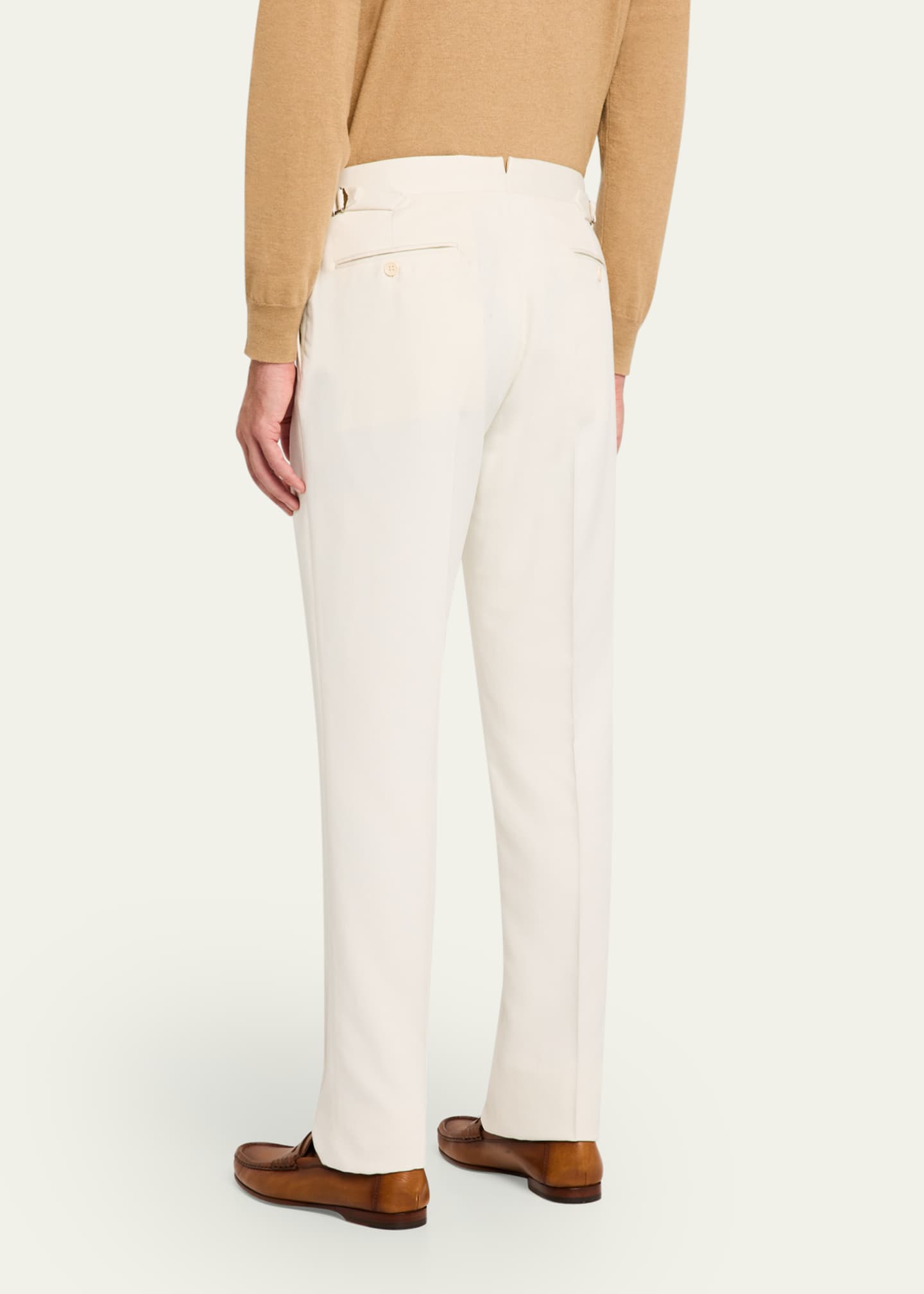Ralph Lauren Purple Label Men's Gregory Silk Gabardine Pants Image 3 of 5