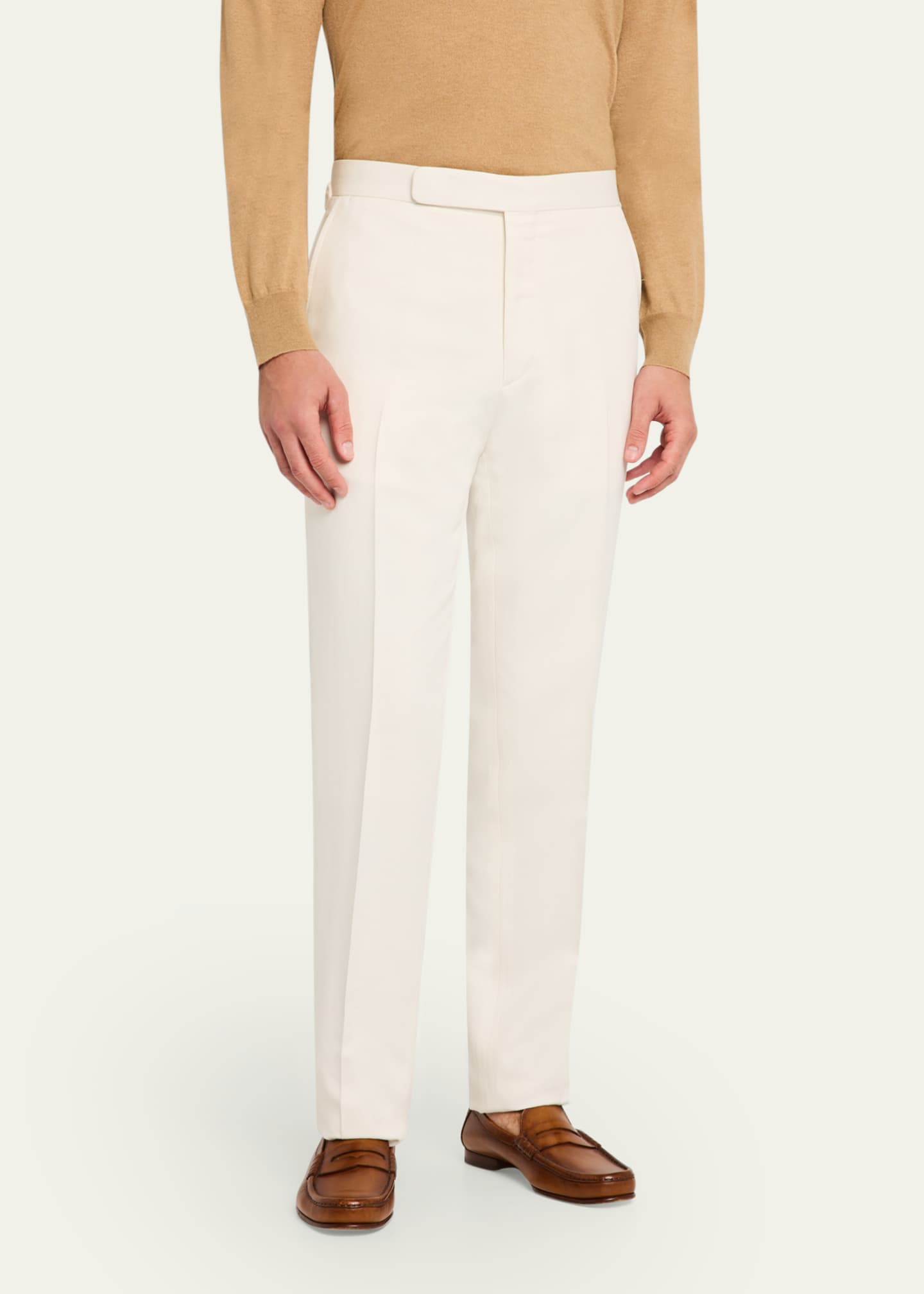 Ralph Lauren Purple Label Men's Gregory Silk Gabardine Pants Image 4 of 5