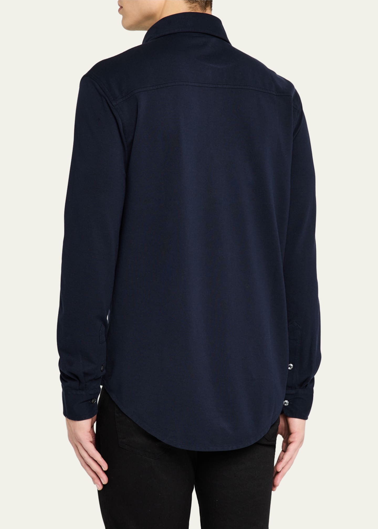 Ralph Lauren Purple Label Men's Washed Pique Sport Shirt