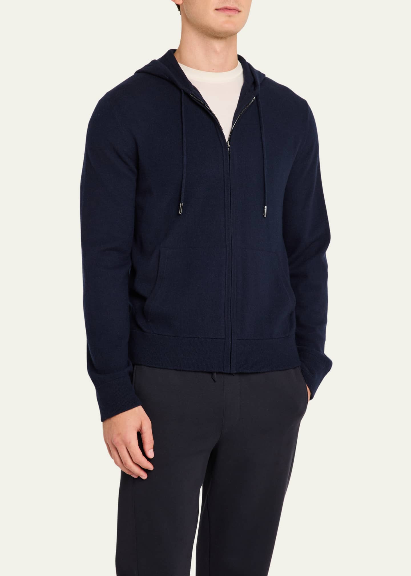 Ralph Lauren Purple Label Men's Wool-Cashmere Jersey Spa Hoodie Image 4 of 5
