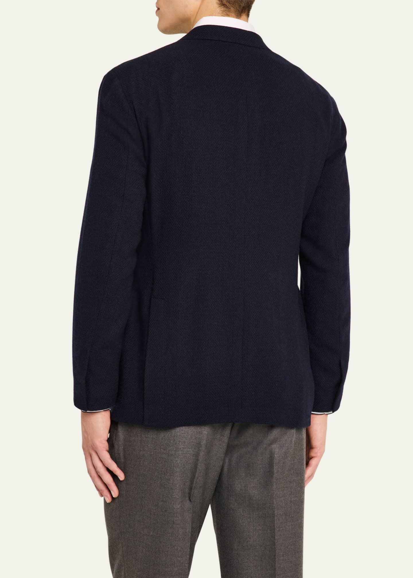 Ralph Lauren Purple Label Men's Textured Cashmere-Blend Sport Coat Image 3 of 8