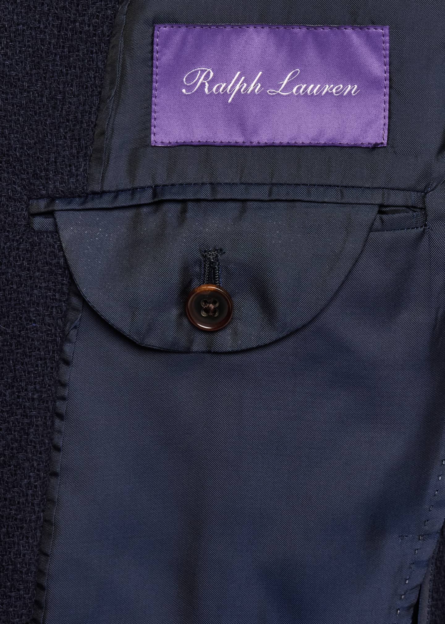 Ralph Lauren Purple Label Men's Textured Cashmere-Blend Sport Coat Image 6 of 8