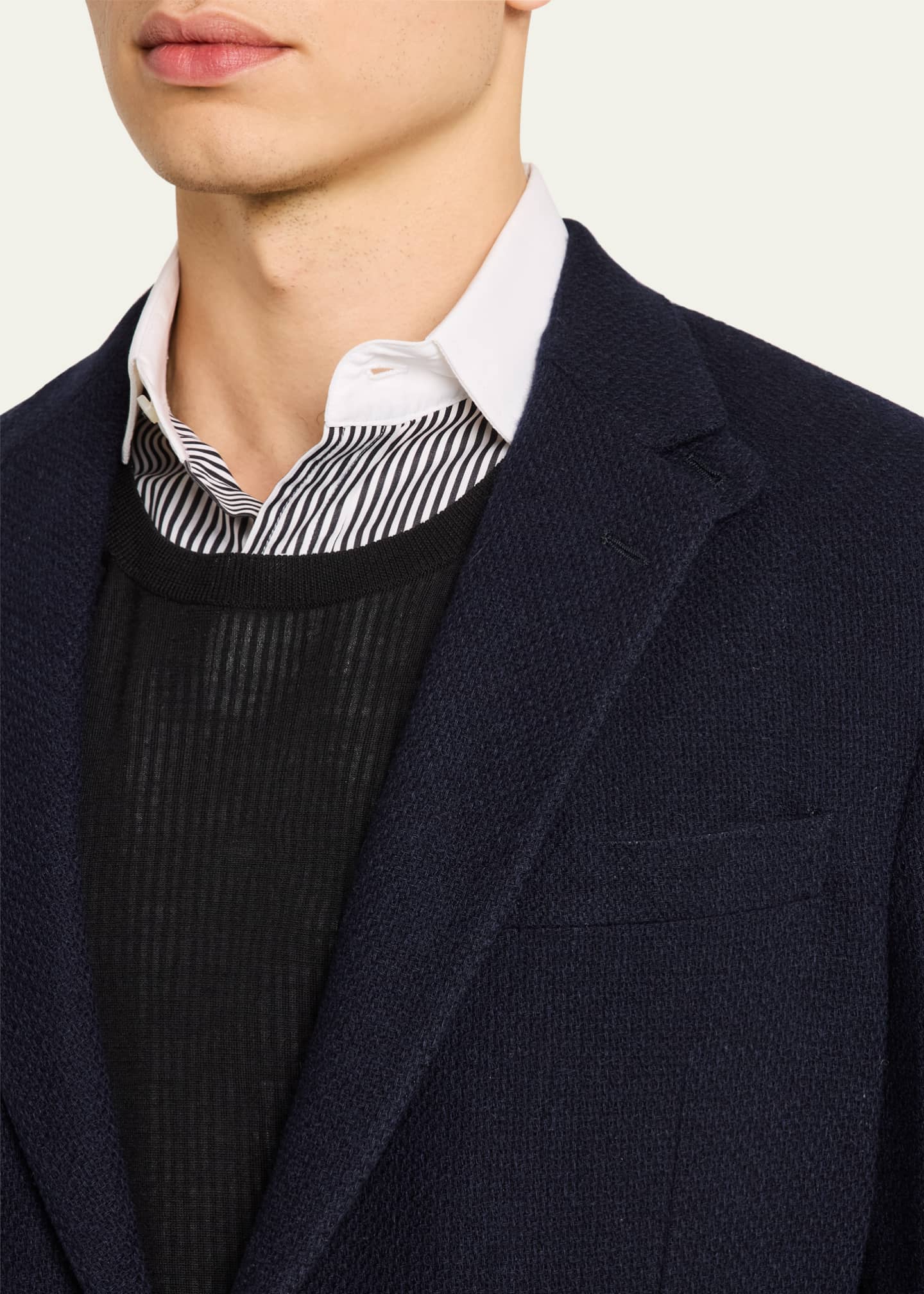 Ralph Lauren Purple Label Men's Textured Cashmere-Blend Sport Coat Image 5 of 8