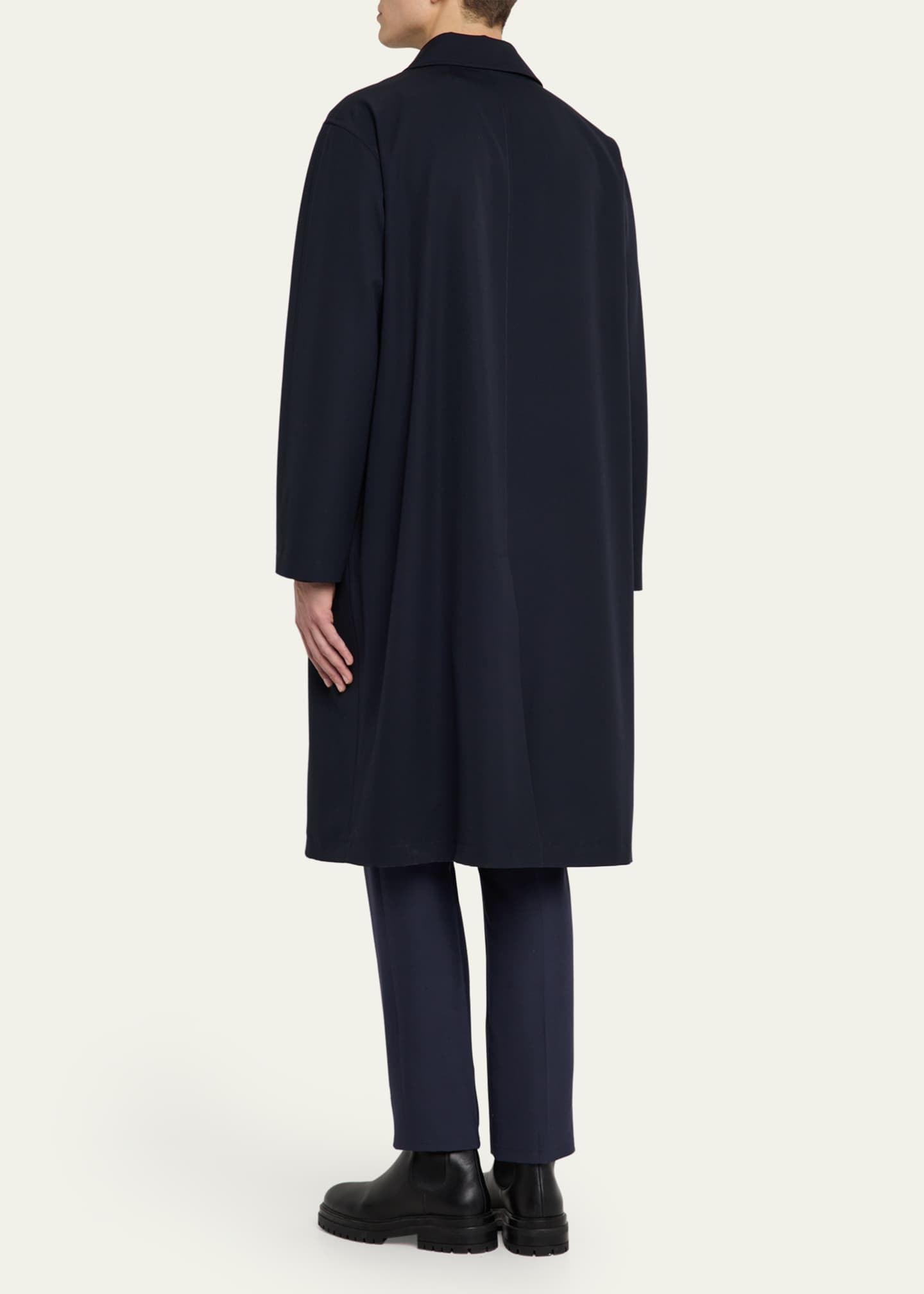 Ralph Lauren Purple Label Men's Technical Wool Overcoat Image 3 of 5
